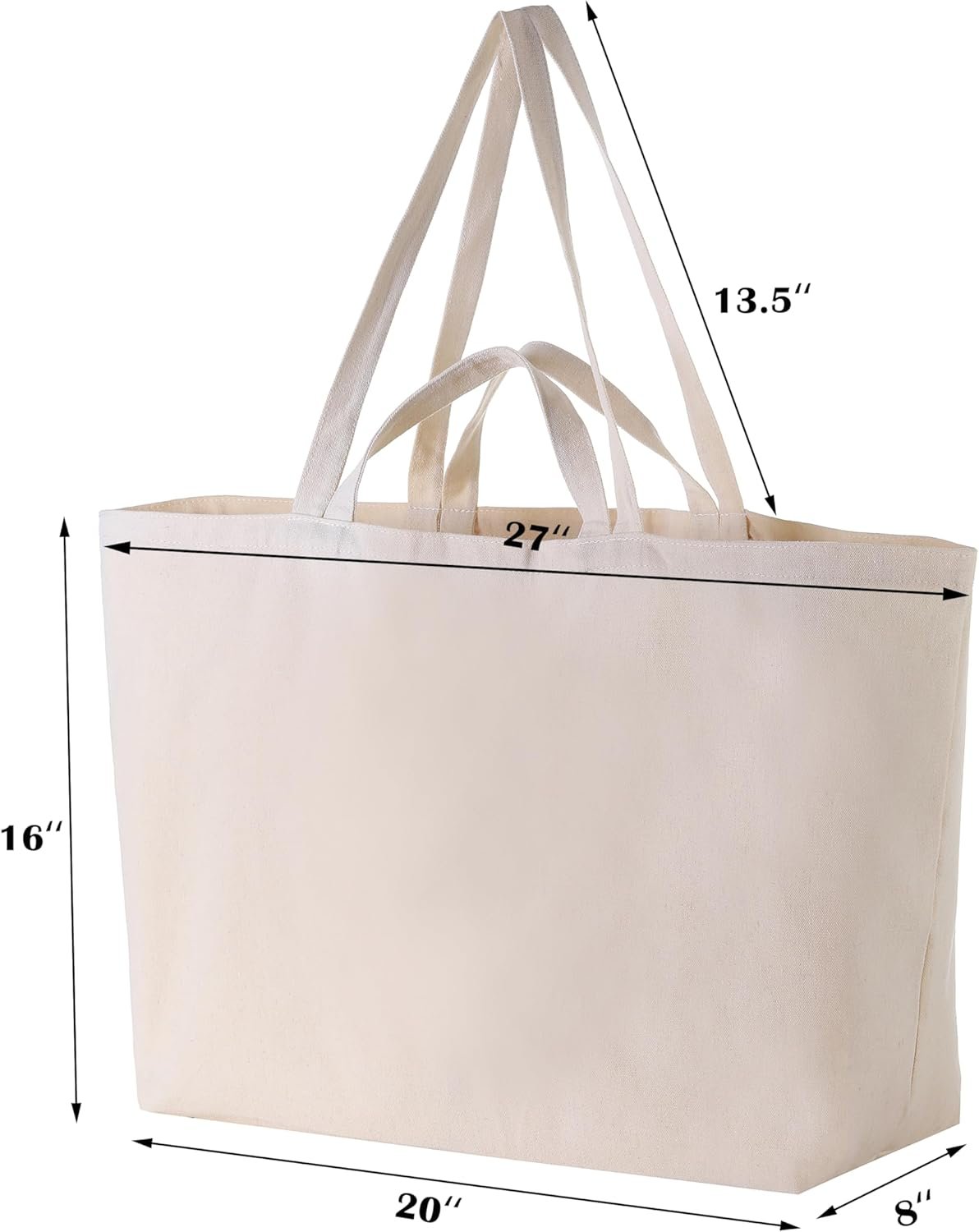 Grossiste Tote Bag Personnalisé en Toile Extra Large - 27