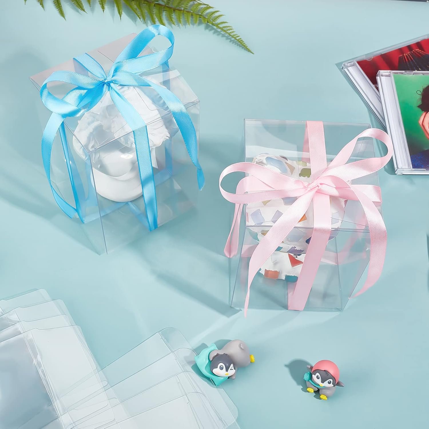 Grossiste Boîtes Cadeaux Transparentes PVC Rectangulaires 3.9x3.9x5.5'' pour Événements Mariage, Logo Personnalisé, Emballage de Bonbons et Cupcakes en Vente en Gros Grossiste Boîtes Cadeaux Transparentes PVC Rectangulaires 3.9x3.9x5.5'' pour Événements Mariage, Logo Personnalisé, Emballage de Bonbons et Cupcakes en Vente en Gros