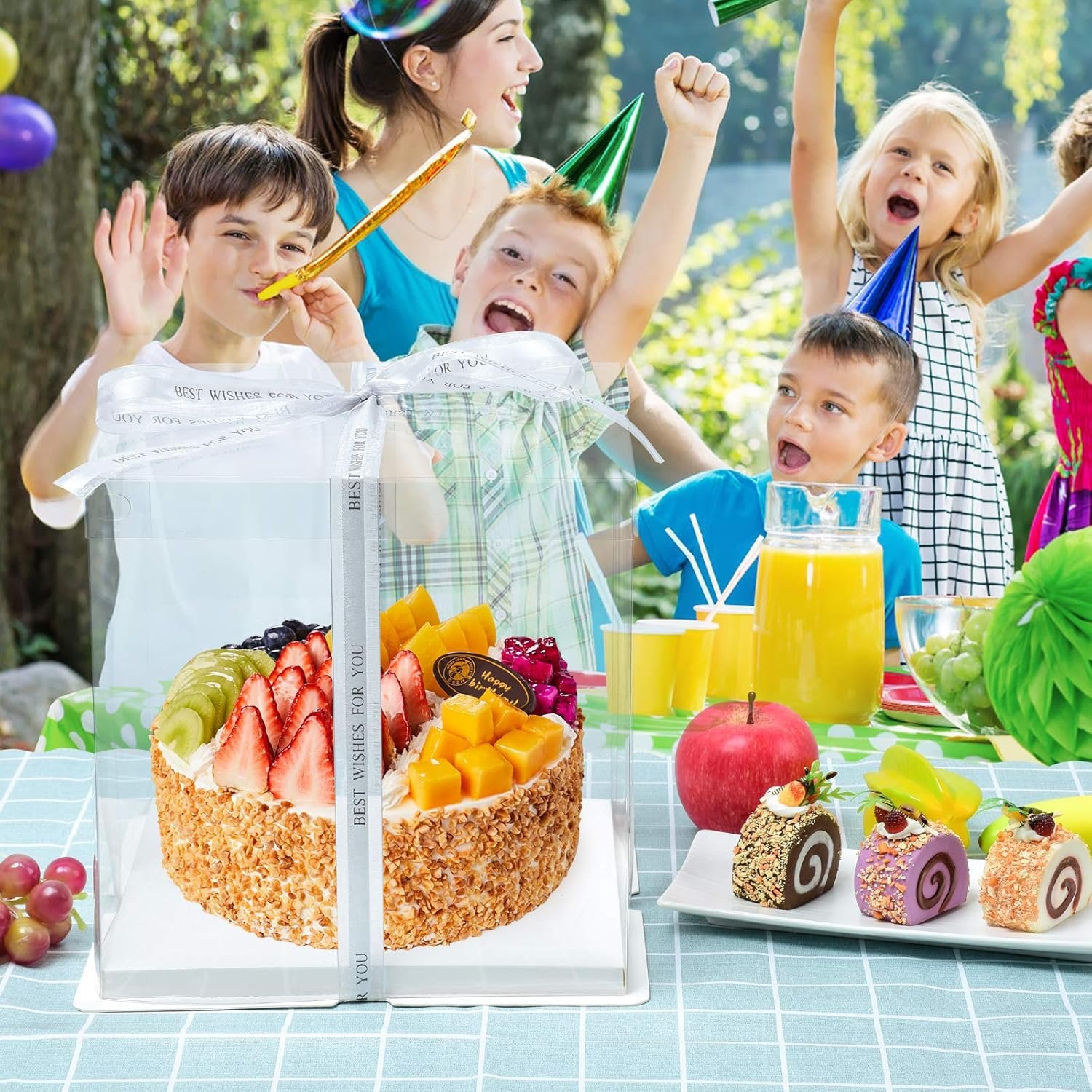 Boîtes à gâteaux transparentes en gros, 5 pièces 10x10x12 pouces, OEM pour gâteaux à étages, boîte cadeau claire pour mariage, fête, anniversaire. Boîtes à gâteaux transparentes en gros, 5 pièces 10x10x12 pouces, OEM pour gâteaux à étages, boîte cadeau claire pour mariage, fête, anniversaire.