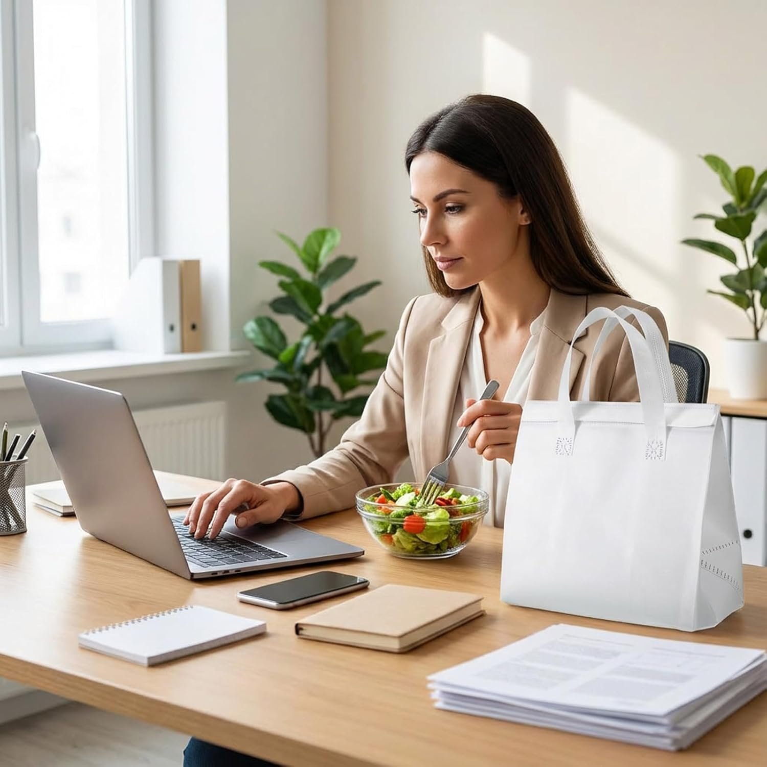 Grossiste sacs de livraison isothermes, 50PCS sacs de repas à emporter, 9.5