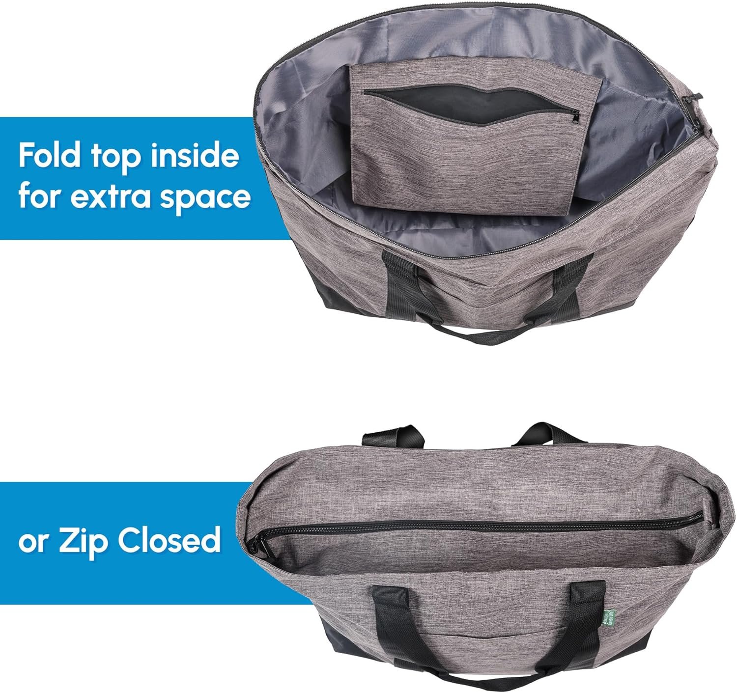 Grossiste Sac fourre-tout extra grand en toile pour femmes et hommes avec fermeture éclair – Sac tote quotidien pour le travail, l'école, le gymnase, les courses, enseignants, infirmiers – Fabricant sac de voyage week-end, sac de nuit (gris) avec logo personnalisé. Grossiste Sac fourre-tout extra grand en toile pour femmes et hommes avec fermeture éclair – Sac tote quotidien pour le travail, l'école, le gymnase, les courses, enseignants, infirmiers – Fabricant sac de voyage week-end, sac de nuit (gris) avec logo personnalisé.