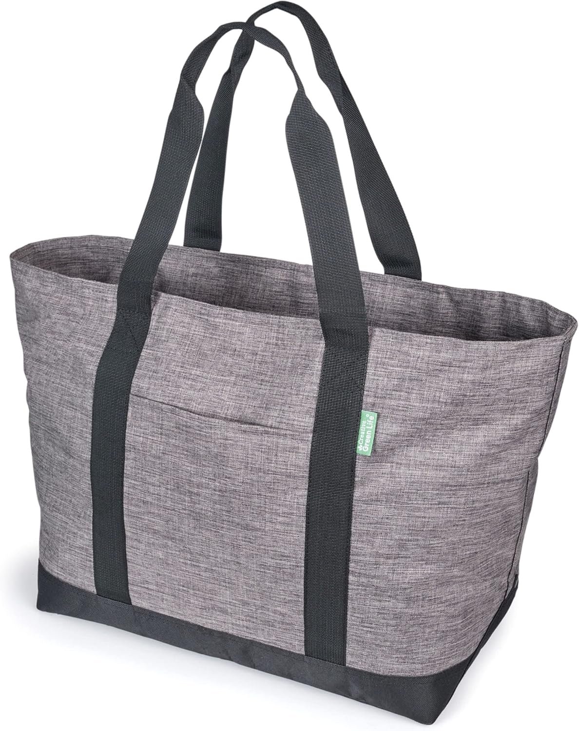 Grossiste Sac fourre-tout extra grand en toile pour femmes et hommes avec fermeture éclair – Sac tote quotidien pour le travail, l'école, le gymnase, les courses, enseignants, infirmiers – Fabricant sac de voyage week-end, sac de nuit (gris) avec logo personnalisé.
