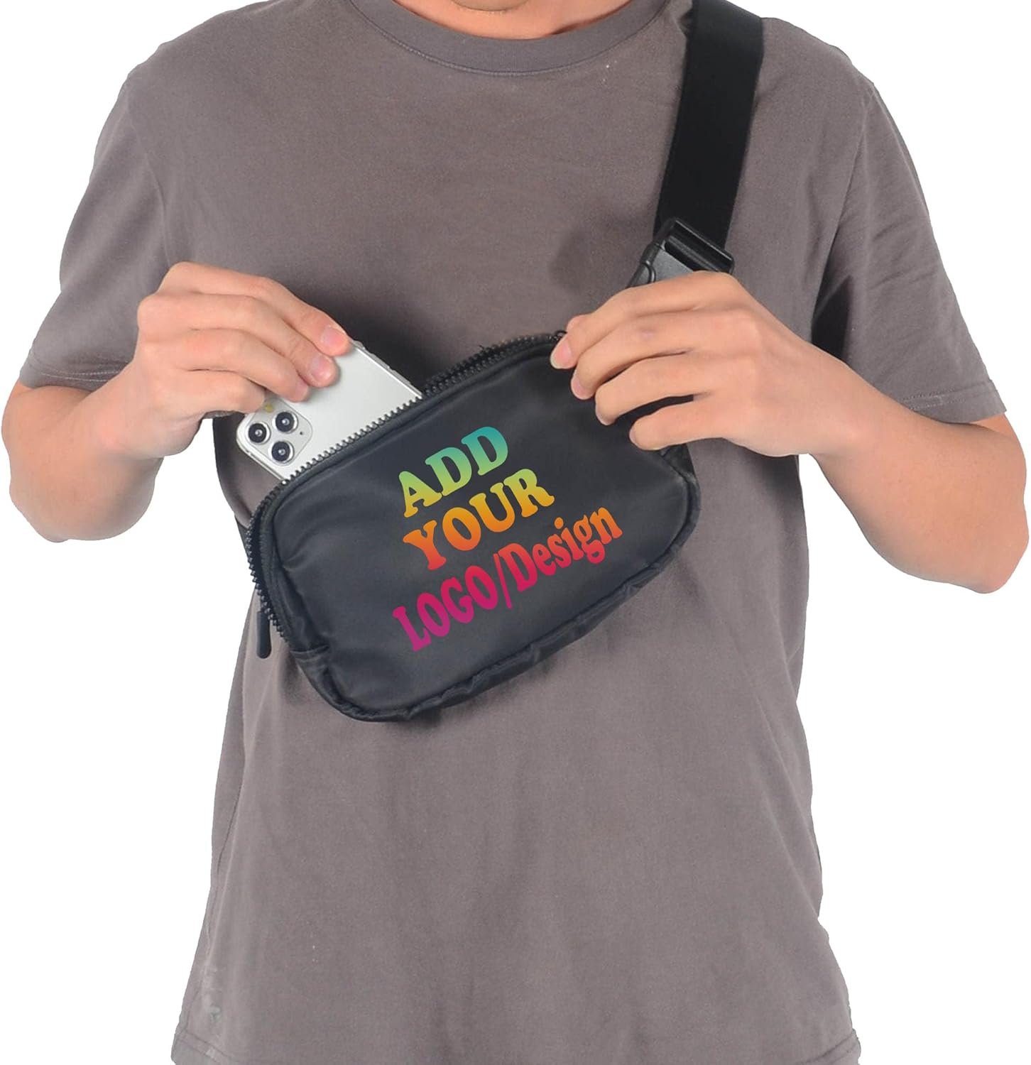 Grossiste Sac Banane en Nylon Personnalisé avec Logo et Nom - Sac de Taille Unisexe pour Activités Sportives, Voyages et Randonnées (Noir) Fabriqué par un Fabricant de Confiance Grossiste Sac Banane en Nylon Personnalisé avec Logo et Nom - Sac de Taille Unisexe pour Activités Sportives, Voyages et Randonnées (Noir) Fabriqué par un Fabricant de Confiance