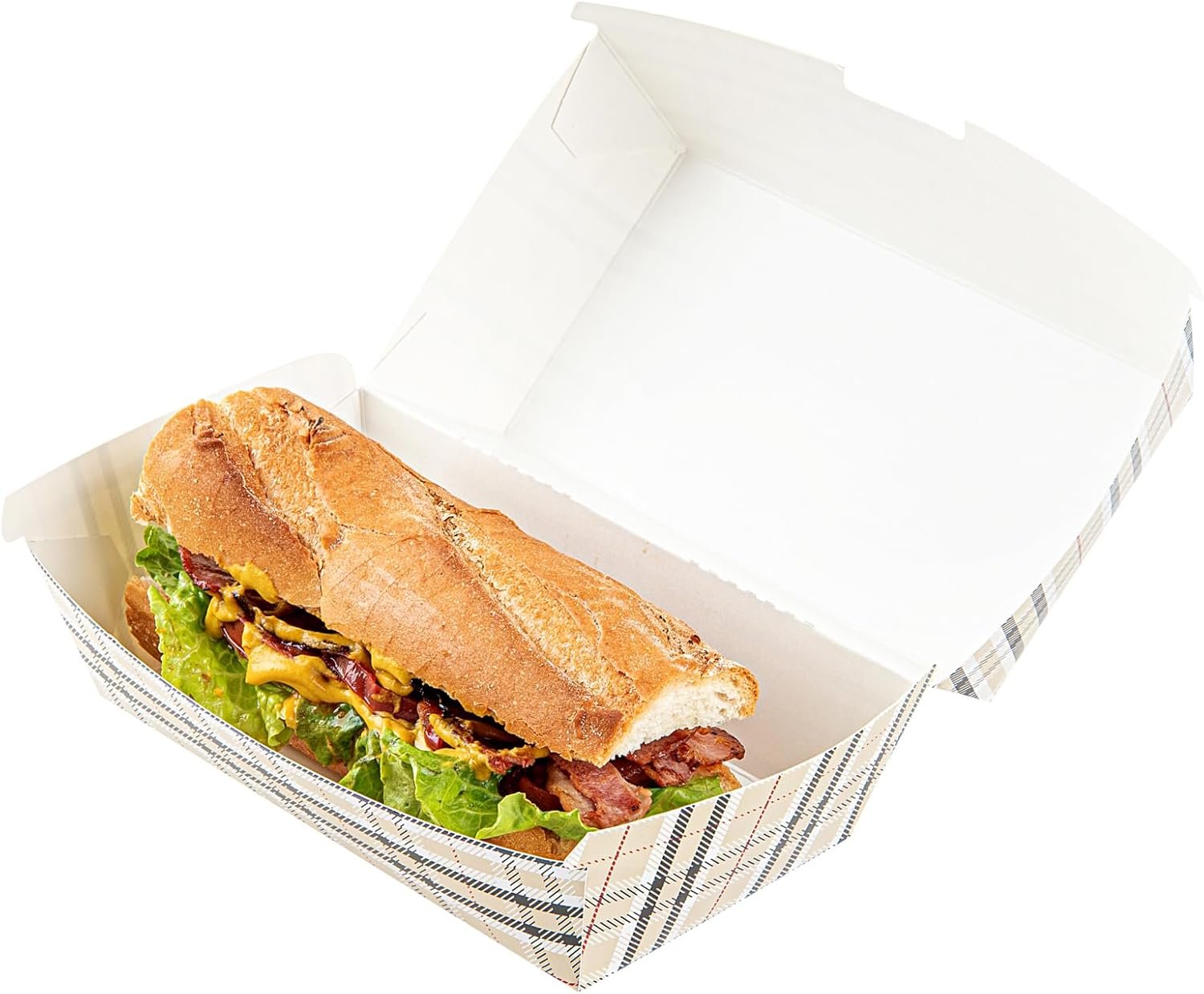 Grossiste conteneurs alimentaires jetables 6.7 x 3.5 x 3.5 pouces, fermeture à clapet, format économique avec logo personnalisé en papier écossais, durable et résistant à la graisse, vente en gros. Grossiste conteneurs alimentaires jetables 6.7 x 3.5 x 3.5 pouces, fermeture à clapet, format économique avec logo personnalisé en papier écossais, durable et résistant à la graisse, vente en gros.