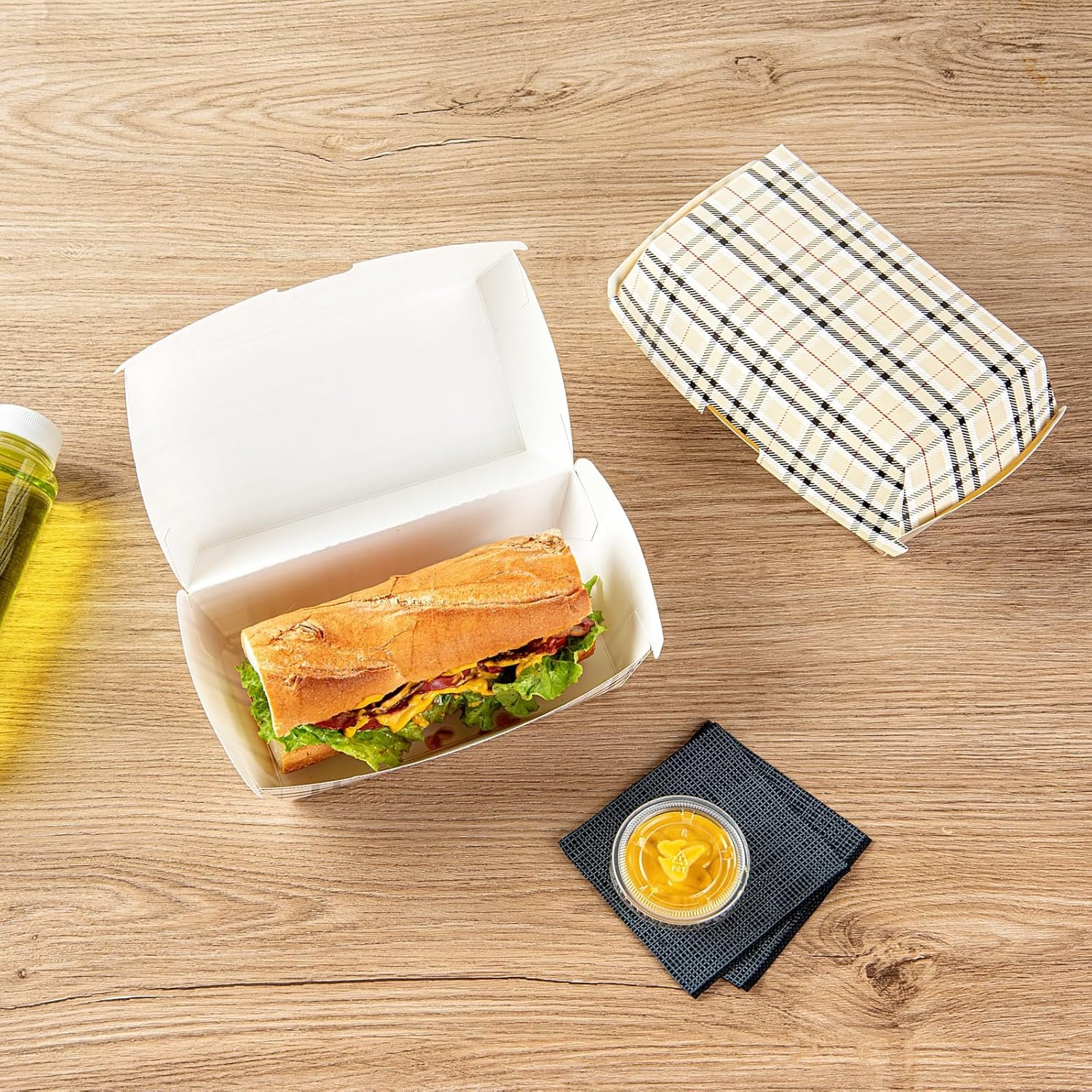 Grossiste conteneurs alimentaires jetables 6.7 x 3.5 x 3.5 pouces, fermeture à clapet, format économique avec logo personnalisé en papier écossais, durable et résistant à la graisse, vente en gros. Grossiste conteneurs alimentaires jetables 6.7 x 3.5 x 3.5 pouces, fermeture à clapet, format économique avec logo personnalisé en papier écossais, durable et résistant à la graisse, vente en gros.