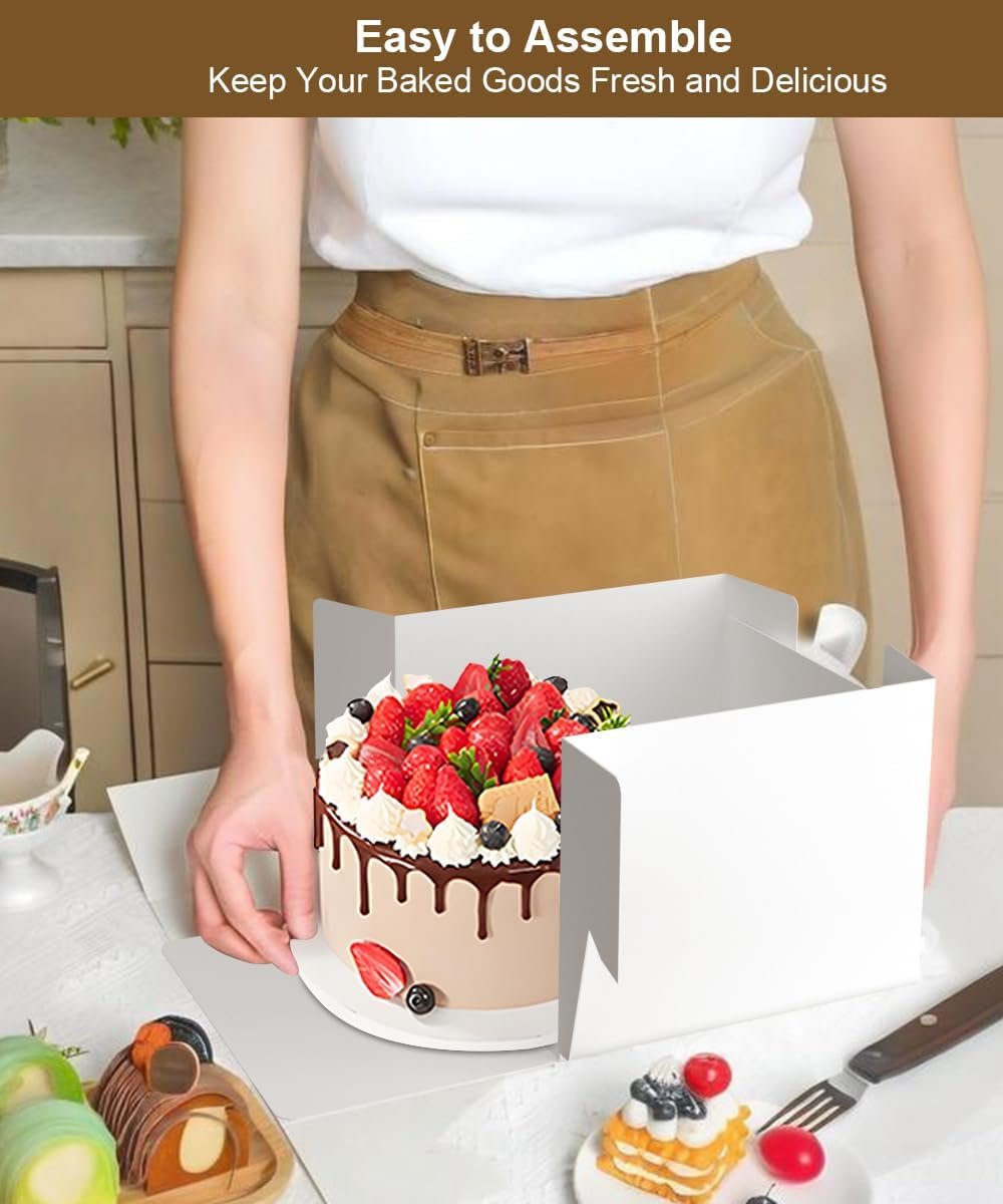 Boîte à pâtisserie 15-Pack 8x8x8 pouces, idéal pour la vente en gros - Packaging alimentaire de qualité premium pour gâteaux, fêtes, mariages et cadeaux | Logo Personnalisé, fournisseur, boîte de pâtisserie personnalisable et résistant à la graisse. Boîte à pâtisserie 15-Pack 8x8x8 pouces, idéal pour la vente en gros - Packaging alimentaire de qualité premium pour gâteaux, fêtes, mariages et cadeaux | Logo Personnalisé, fournisseur, boîte de pâtisserie personnalisable et résistant à la graisse.