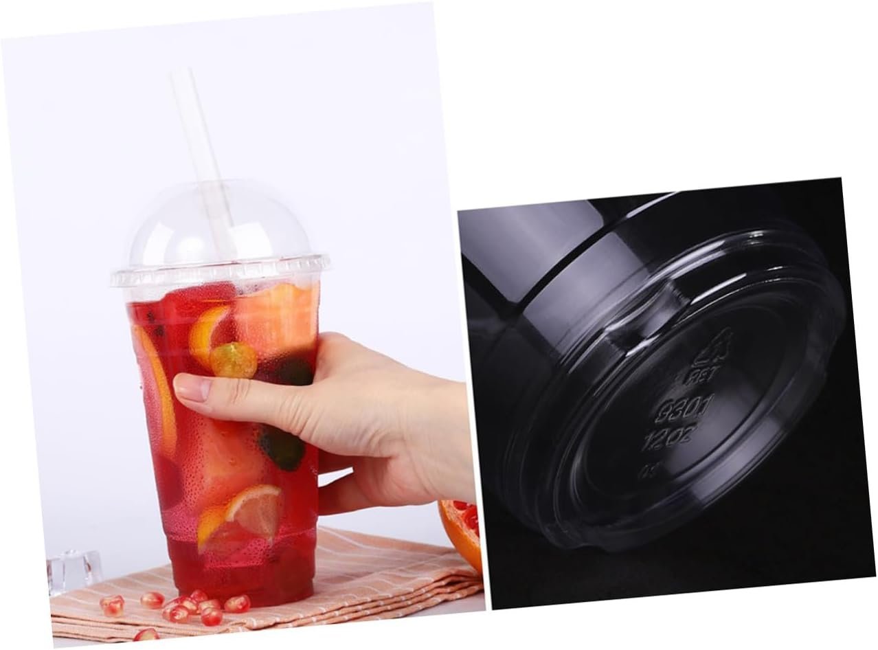 Grossiste 50pcs Gobelets en plastique PET transparents à usage unique avec couvercles dôme résistants aux chocs pour boissons froides, OEM pour smoothies, café glacé, thé aux perles et cocktails. Grossiste 50pcs Gobelets en plastique PET transparents à usage unique avec couvercles dôme résistants aux chocs pour boissons froides, OEM pour smoothies, café glacé, thé aux perles et cocktails.