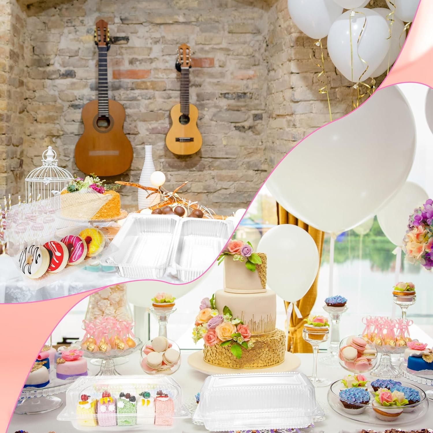 Grossiste 110 Pcs Conteneurs Plastiques Transparents En Vrac, Boîte Alimentaire Jetable avec Couvercles pour Snacks, Desserts, Pain et Salades, Fabricant d’Embouts Personnalisés