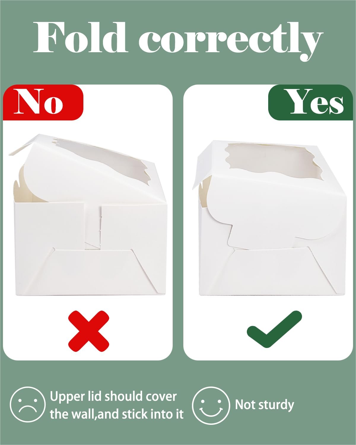 Grossiste en Vrac Boîte à Pâtisserie Blanche avec Fenêtre 100 Paquets 6x6x3 pour Mariage Favor et Anniversaire, Fabricant de Boîtes de Cookies avec Logo Personnalisé