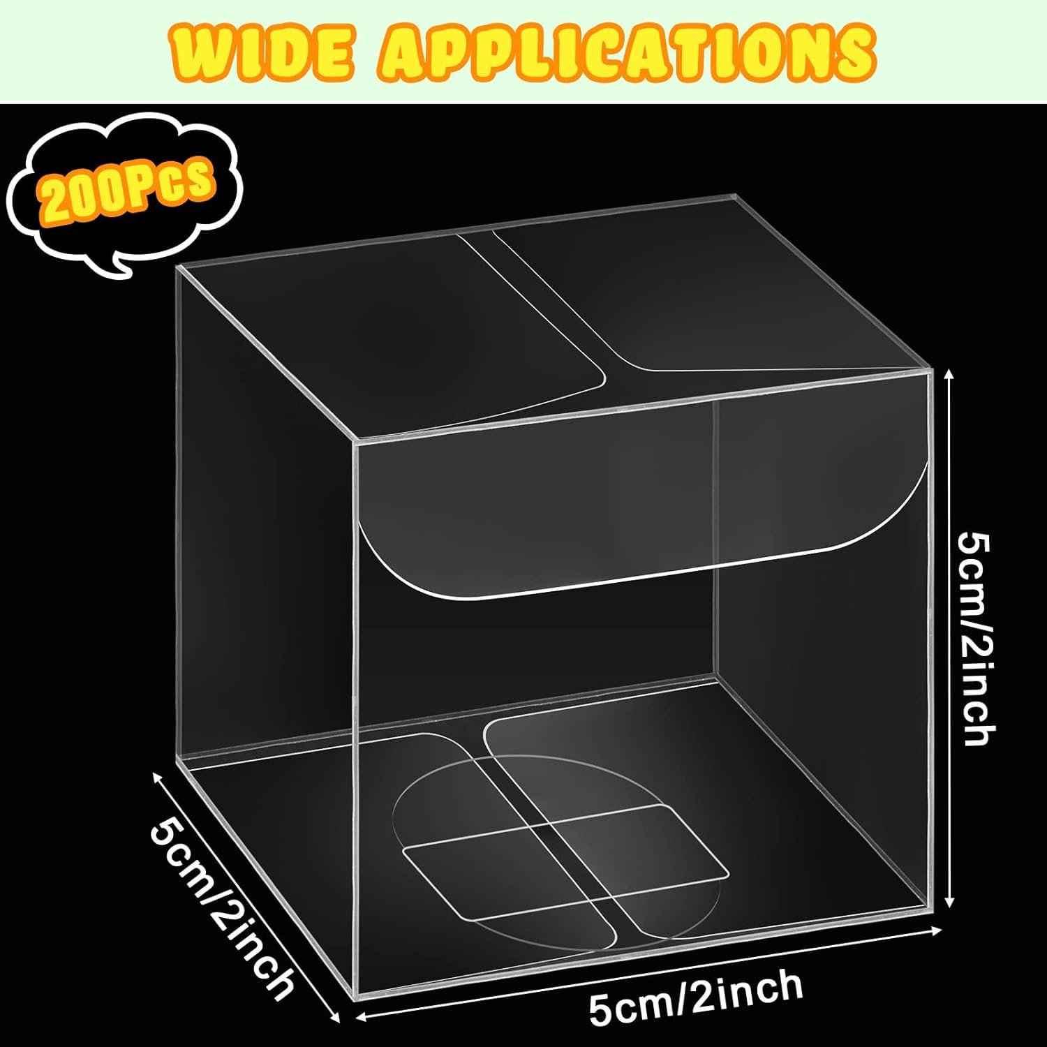 Grossiste Boîtes Transparente 2 x 2 x 2 Pouces pour Bonbons, Fournisseur de Solutions d'Emballage, OEM Cube Cadeau pour Fête Anniversaire Mariage Baptême