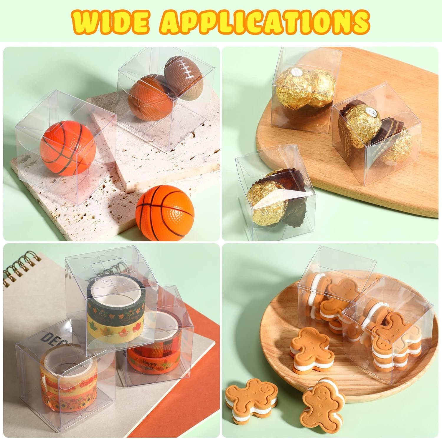 Grossiste Boîtes Transparente 2 x 2 x 2 Pouces pour Bonbons, Fournisseur de Solutions d'Emballage, OEM Cube Cadeau pour Fête Anniversaire Mariage Baptême