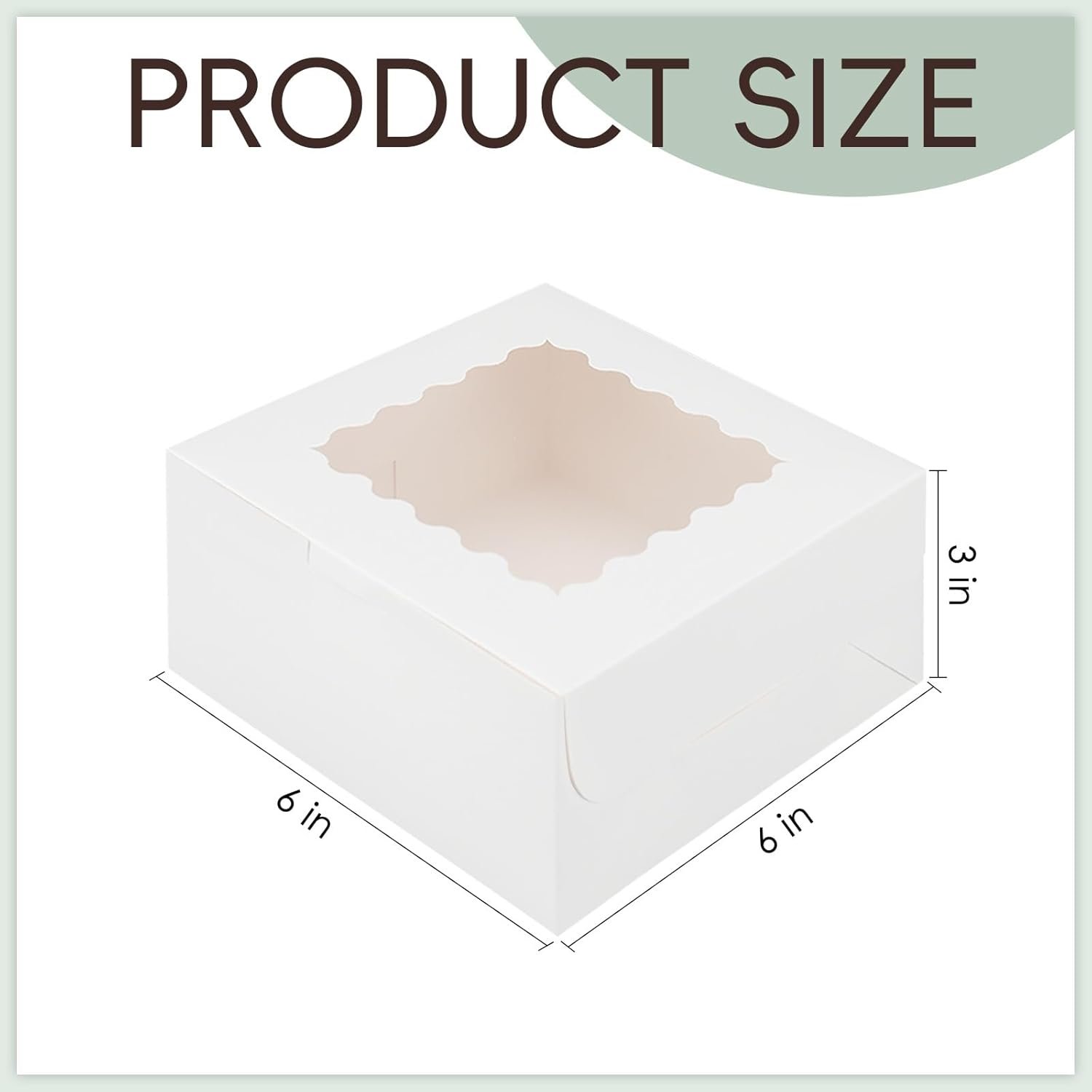 Grossiste en Boîtes de Pâtisserie Blanches avec Fenêtre 50pcs 6x6x3 Pouces, OEM pour Cookies, Chocolats, Cupcakes et Petites Tartes, Logo Personnalisé. Grossiste en Boîtes de Pâtisserie Blanches avec Fenêtre 50pcs 6x6x3 Pouces, OEM pour Cookies, Chocolats, Cupcakes et Petites Tartes, Logo Personnalisé.