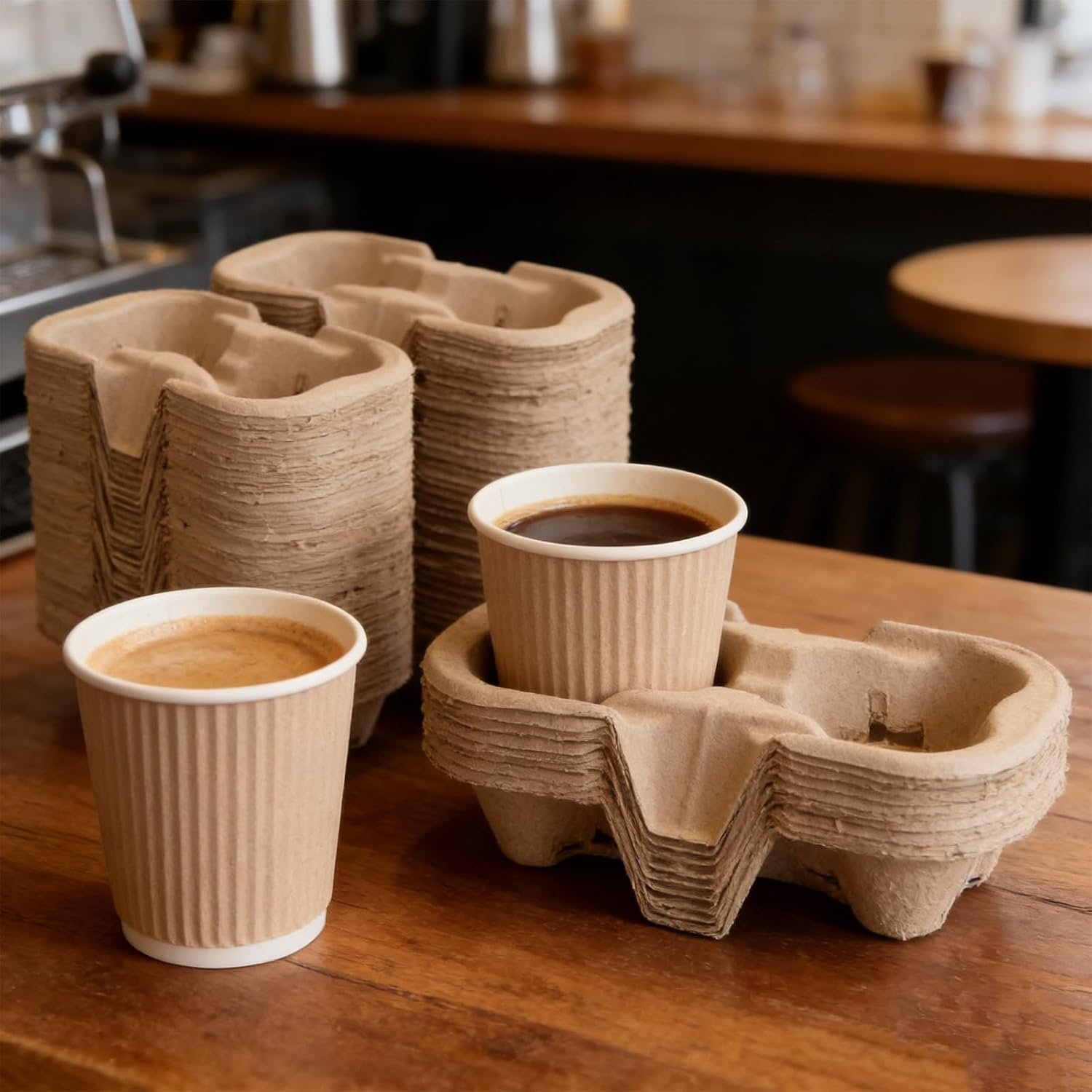 Grossiste Support de Verres à Emporter 100 Paquets, Porte-Gobelet en Fibre de Pulpe, Biodegradable, Pour Boissons Chaudes ou Froides, OEM pour Cafés, Restaurants, Bars à Jus, Marque Blanche. Grossiste Support de Verres à Emporter 100 Paquets, Porte-Gobelet en Fibre de Pulpe, Biodegradable, Pour Boissons Chaudes ou Froides, OEM pour Cafés, Restaurants, Bars à Jus, Marque Blanche.