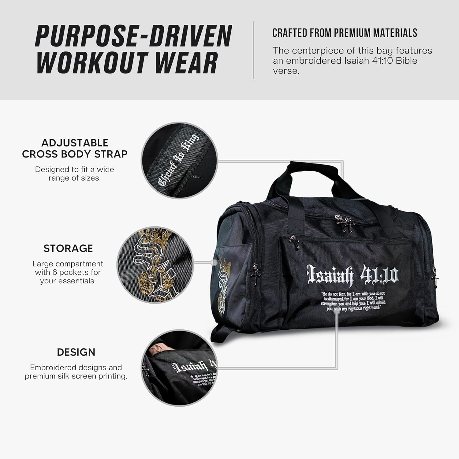 Duffle bag personnalisé avec logo – Six poches, zippers croix 3D, conçu pour le sport et les voyages, produit par un fabricant engagé, idéal pour grossiste en accessoires. Duffle bag personnalisé avec logo – Six poches, zippers croix 3D, conçu pour le sport et les voyages, produit par un fabricant engagé, idéal pour grossiste en accessoires.