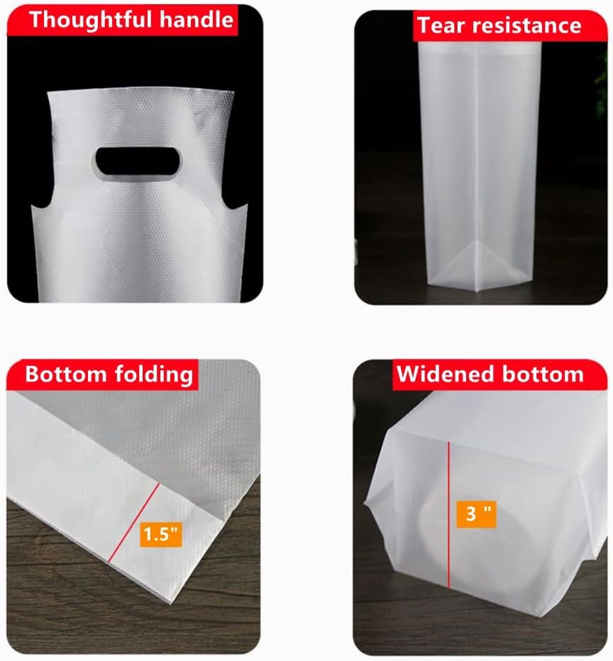 Grossiste en sacs plastiques clairs, 100PCS pour le transport de boissons de 32oz avec poignées, Fabricant de solutions d'emballage personnalisées, Vente en gros pour la livraison à emporter. Grossiste en sacs plastiques clairs, 100PCS pour le transport de boissons de 32oz avec poignées, Fabricant de solutions d'emballage personnalisées, Vente en gros pour la livraison à emporter.