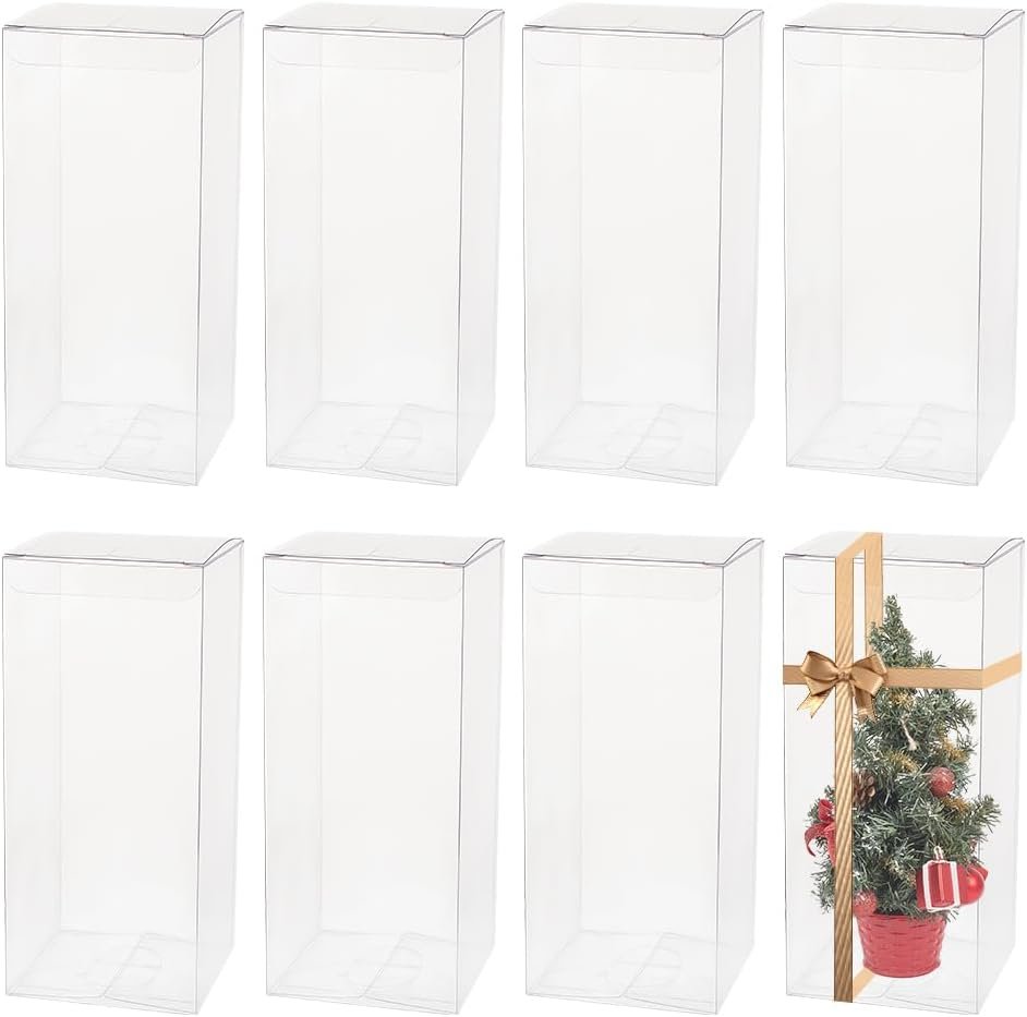 Grossiste en Vrac Boîtes en Plastique Rectangulaires 2.7x2.7x6.3 pour Mariages, Emballage Cadeaux Fête des Mères avec Logo Personnalisé, Fabricant de Sacs pour Bonbons et Cupcakes