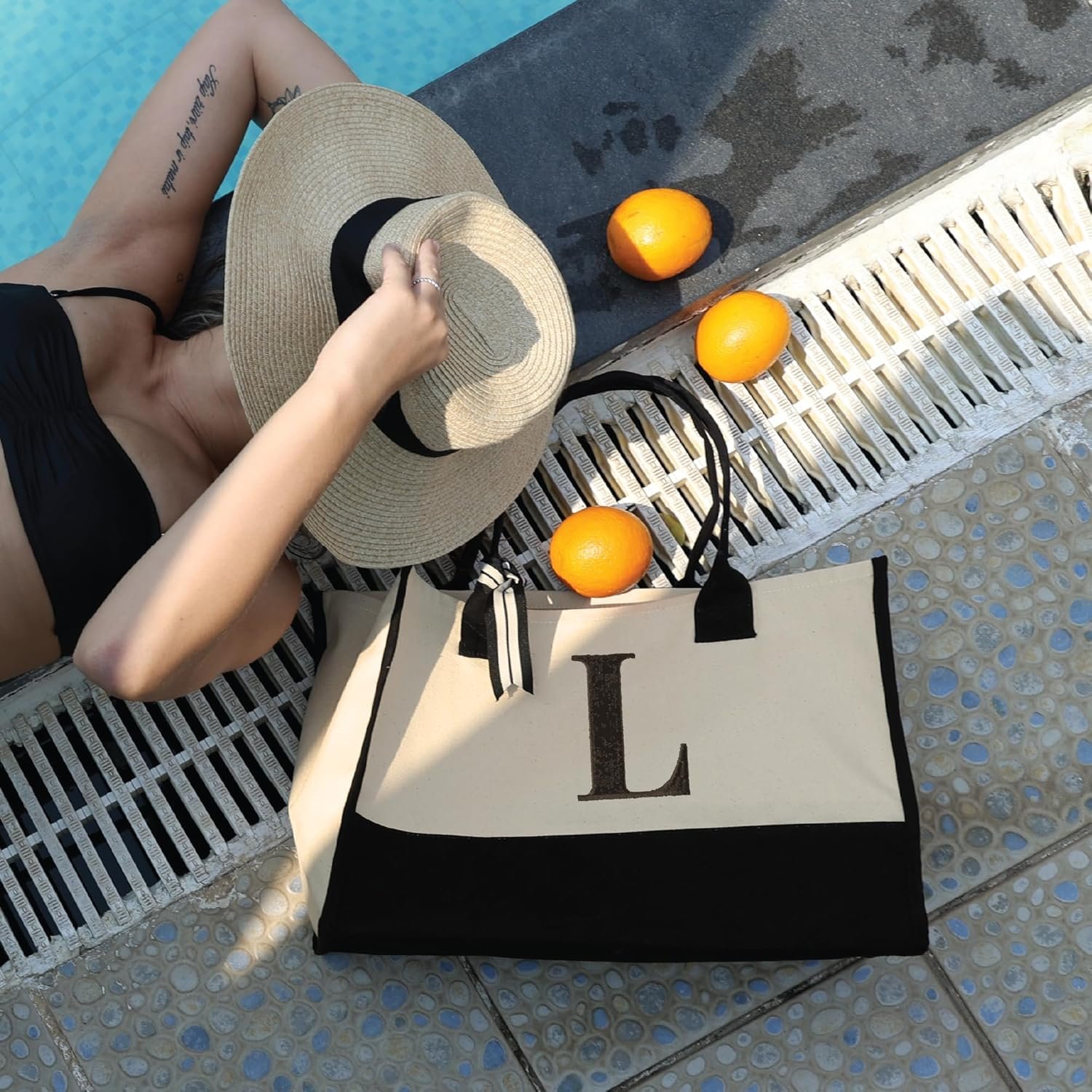 Grossiste Sac Cabas en Toile Personnalisé avec Initiales en Coton 100% pour Femmes - Fabricant de Produits Personnalisés en gros, Logo Personnalisé