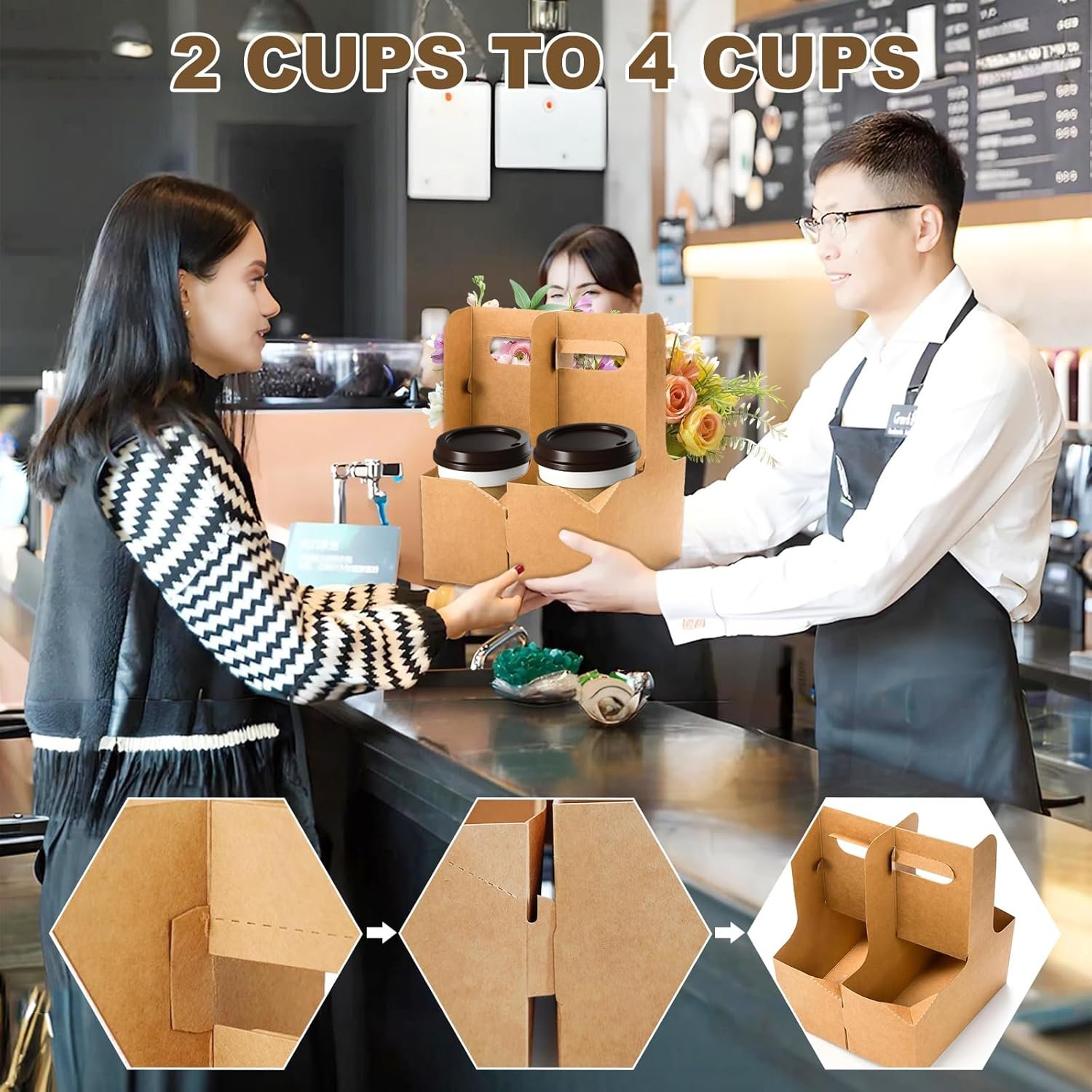 Grossiste Porte-gobelet de 2 Tasses avec Poignée, 20Pcs Support de Tasse en Carton Jetable, Personnalisation de Logo pour Boissons Chaudes et Froides, Fournisseur de Porte-gobelets à Emporter en Vrac (20PCs) Grossiste Porte-gobelet de 2 Tasses avec Poignée, 20Pcs Support de Tasse en Carton Jetable, Personnalisation de Logo pour Boissons Chaudes et Froides, Fournisseur de Porte-gobelets à Emporter en Vrac (20PCs)