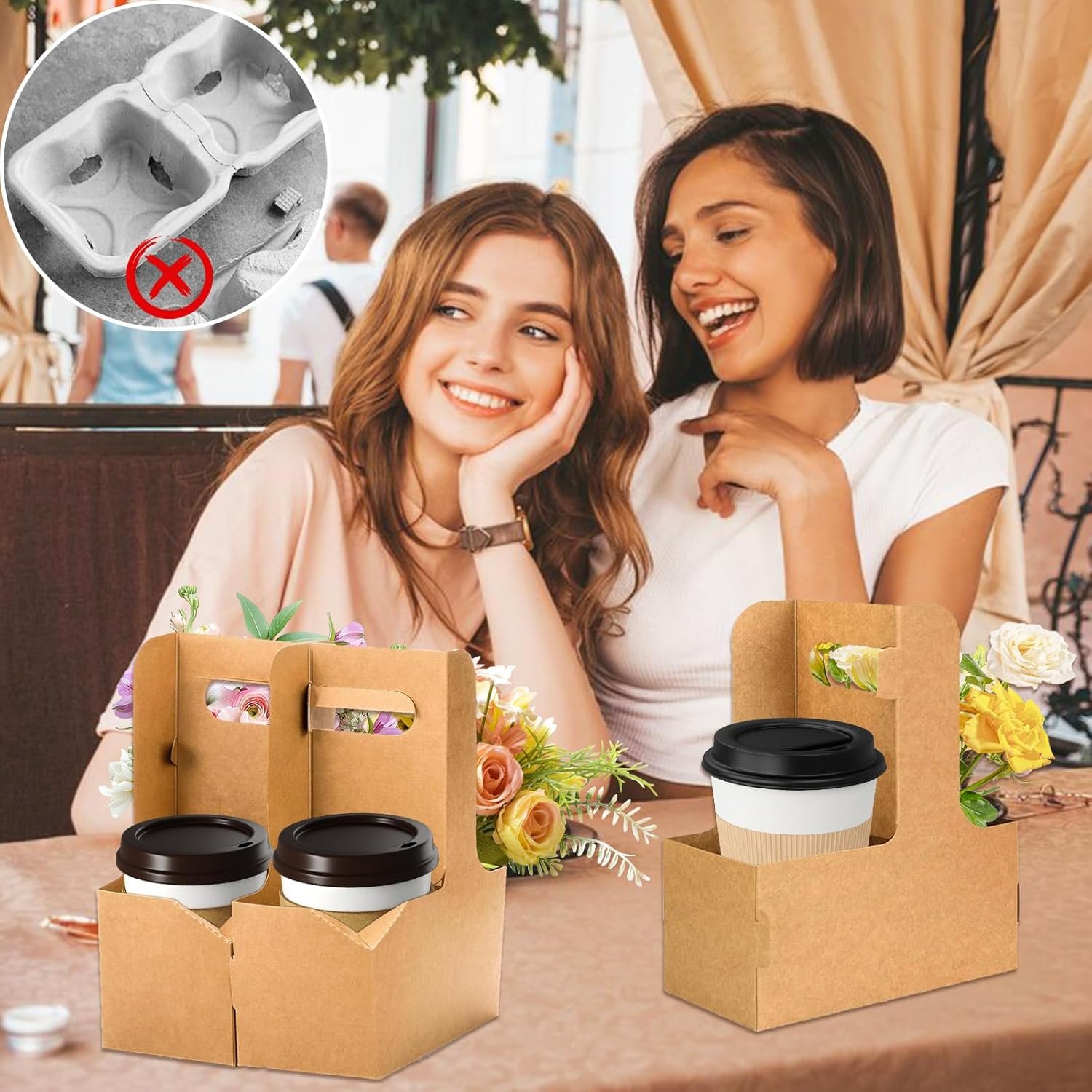 Grossiste Porte-gobelet de 2 Tasses avec Poignée, 20Pcs Support de Tasse en Carton Jetable, Personnalisation de Logo pour Boissons Chaudes et Froides, Fournisseur de Porte-gobelets à Emporter en Vrac (20PCs) Grossiste Porte-gobelet de 2 Tasses avec Poignée, 20Pcs Support de Tasse en Carton Jetable, Personnalisation de Logo pour Boissons Chaudes et Froides, Fournisseur de Porte-gobelets à Emporter en Vrac (20PCs)