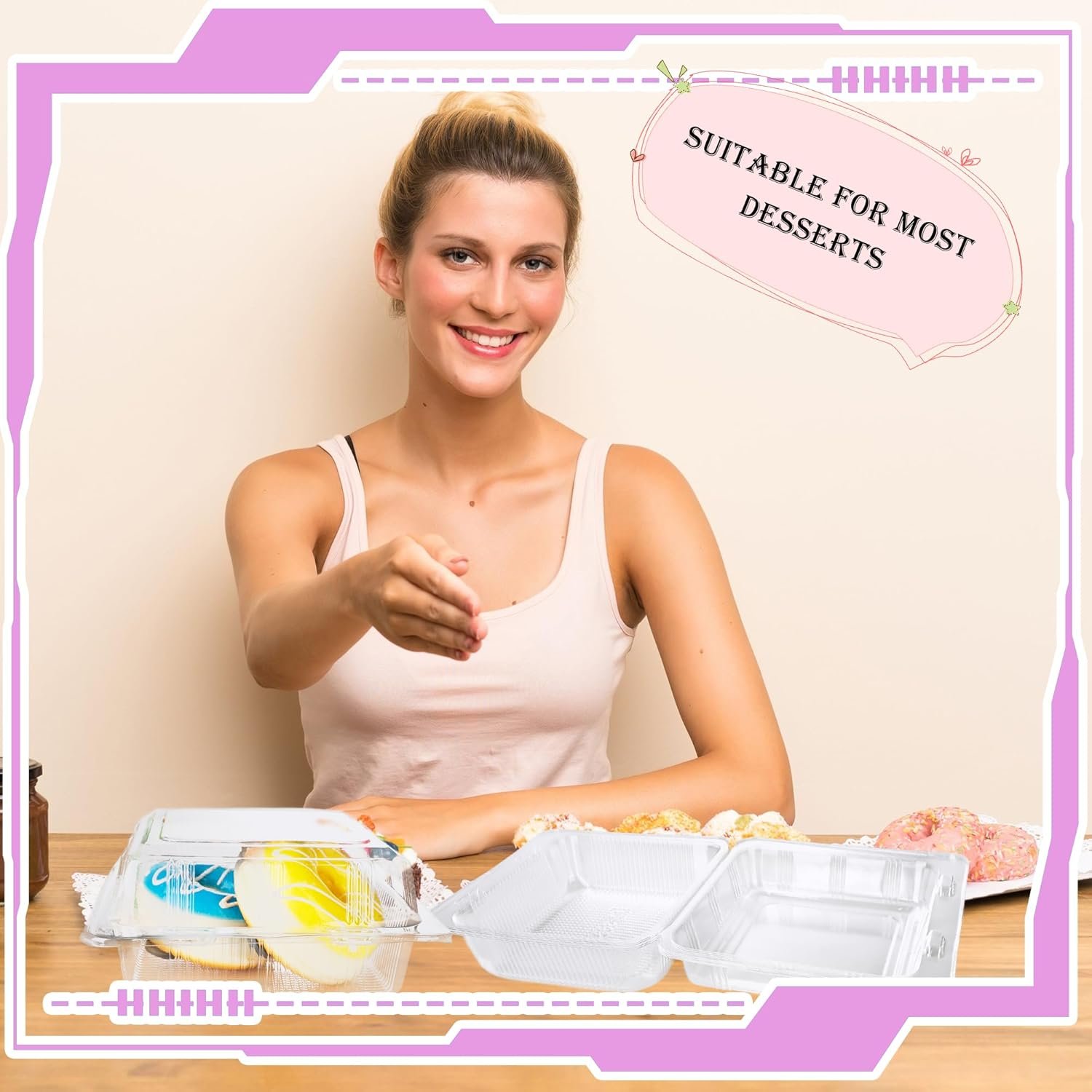 Grossiste Conteneur Alimentaire Transparent 200 Pcs 5.35 x 4.72 x 2.76 Inch avec Couvercles Clairs, Fournisseur de Solutions Jetables pour Snacks au Cinéma et Picnics, Logo Personnalisé Disponible