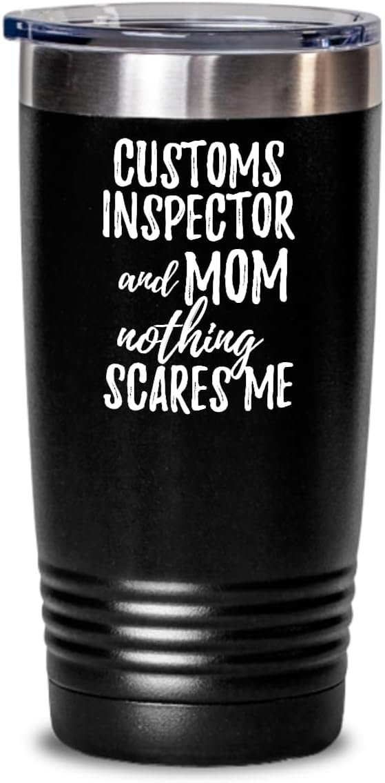 Gobelet isolé 20 Oz "Rien ne me fait peur" pour maman, cadeau humoristique avec logo personnalisé, fournisseur idéal pour les idées de cadeaux en gros.