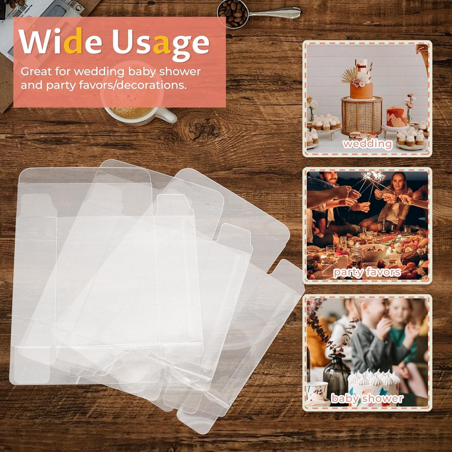 Pack de 30 Boîtes en Plastique Transparentes avec Fenêtre, 4x4x1,2 pouces, Vente en Gros pour Cookies, Chocolats, Macarons et Bonbons, Logo Personnalisé, Fabricant, Idéales pour Mariages, Fêtes de Noël et Cadeaux Festifs. Pack de 30 Boîtes en Plastique Transparentes avec Fenêtre, 4x4x1,2 pouces, Vente en Gros pour Cookies, Chocolats, Macarons et Bonbons, Logo Personnalisé, Fabricant, Idéales pour Mariages, Fêtes de Noël et Cadeaux Festifs.