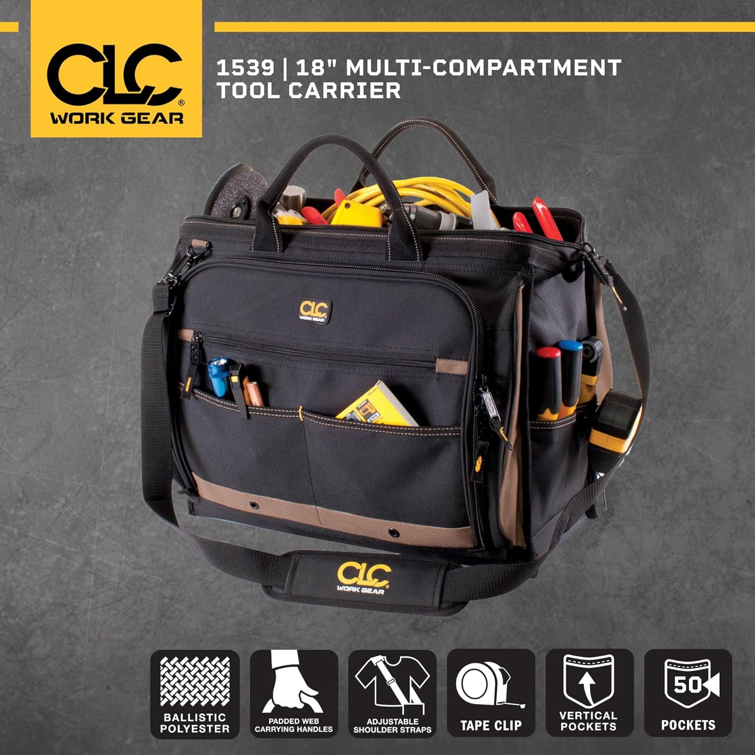 Grossiste Fournisseur de sacs à outils en cuir personnalisés à 50 poches multi-compartiments OEM Grossiste Fournisseur de sacs à outils en cuir personnalisés à 50 poches multi-compartiments OEM