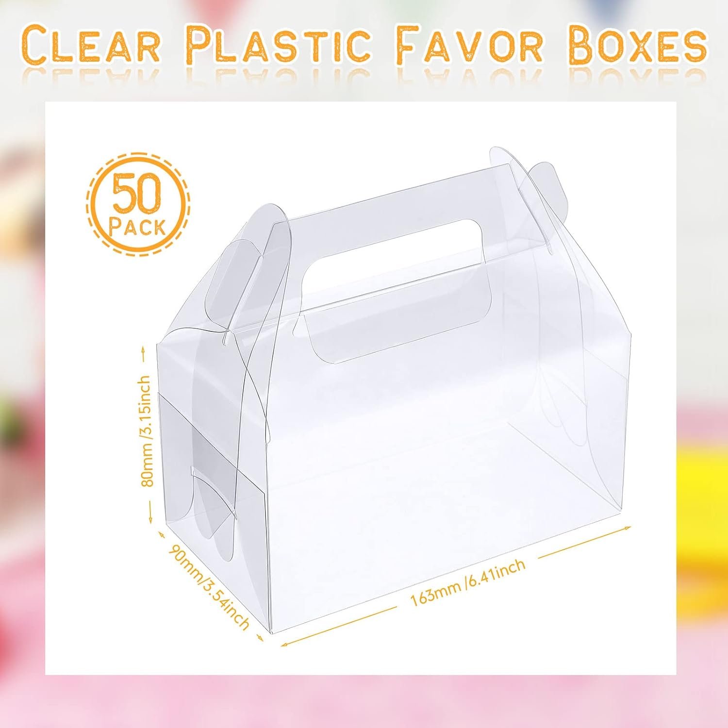 Grossiste Boîtes à Bonbons Claires en Plastique 50 pièces 6.3 x 3.5 x 3.2 pouces, Favoriser des Événements comme Mariages, Anniversaires, et Baby Showers, Fournisseur of Emballages Personnalisés Grossiste Boîtes à Bonbons Claires en Plastique 50 pièces 6.3 x 3.5 x 3.2 pouces, Favoriser des Événements comme Mariages, Anniversaires, et Baby Showers, Fournisseur of Emballages Personnalisés