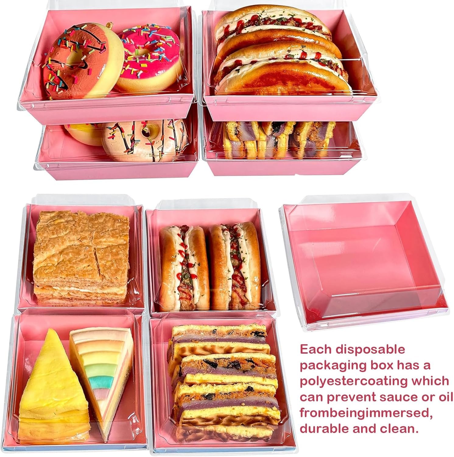 Grossiste en Vrac de 100 Boîtes à Charcuterie Miniatures Carrées de 5 Pouces avec Couvercles Transparents - Contenants Alimentaires Jetables pour Sandwichs, Sushis, Gâteaux et Fraises - Logo Personnalisé Grossiste en Vrac de 100 Boîtes à Charcuterie Miniatures Carrées de 5 Pouces avec Couvercles Transparents - Contenants Alimentaires Jetables pour Sandwichs, Sushis, Gâteaux et Fraises - Logo Personnalisé