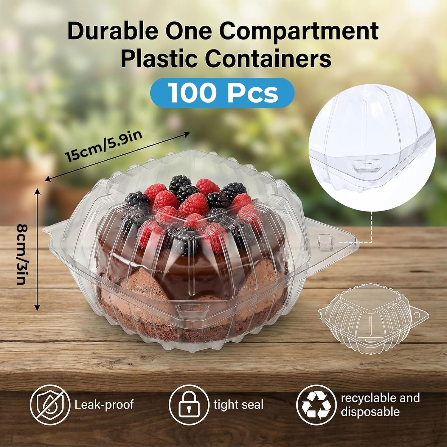 Grossiste Conteneurs Alimentaires à Emporter 100 Pack de Boîtes Clamshell Carrées avec Couvercles Clairs 6 x 6 Pouces Fournisseur d'Accessoires de Pâtisserie pour Salades et Desserts OEM Grossiste Conteneurs Alimentaires à Emporter 100 Pack de Boîtes Clamshell Carrées avec Couvercles Clairs 6 x 6 Pouces Fournisseur d'Accessoires de Pâtisserie pour Salades et Desserts OEM