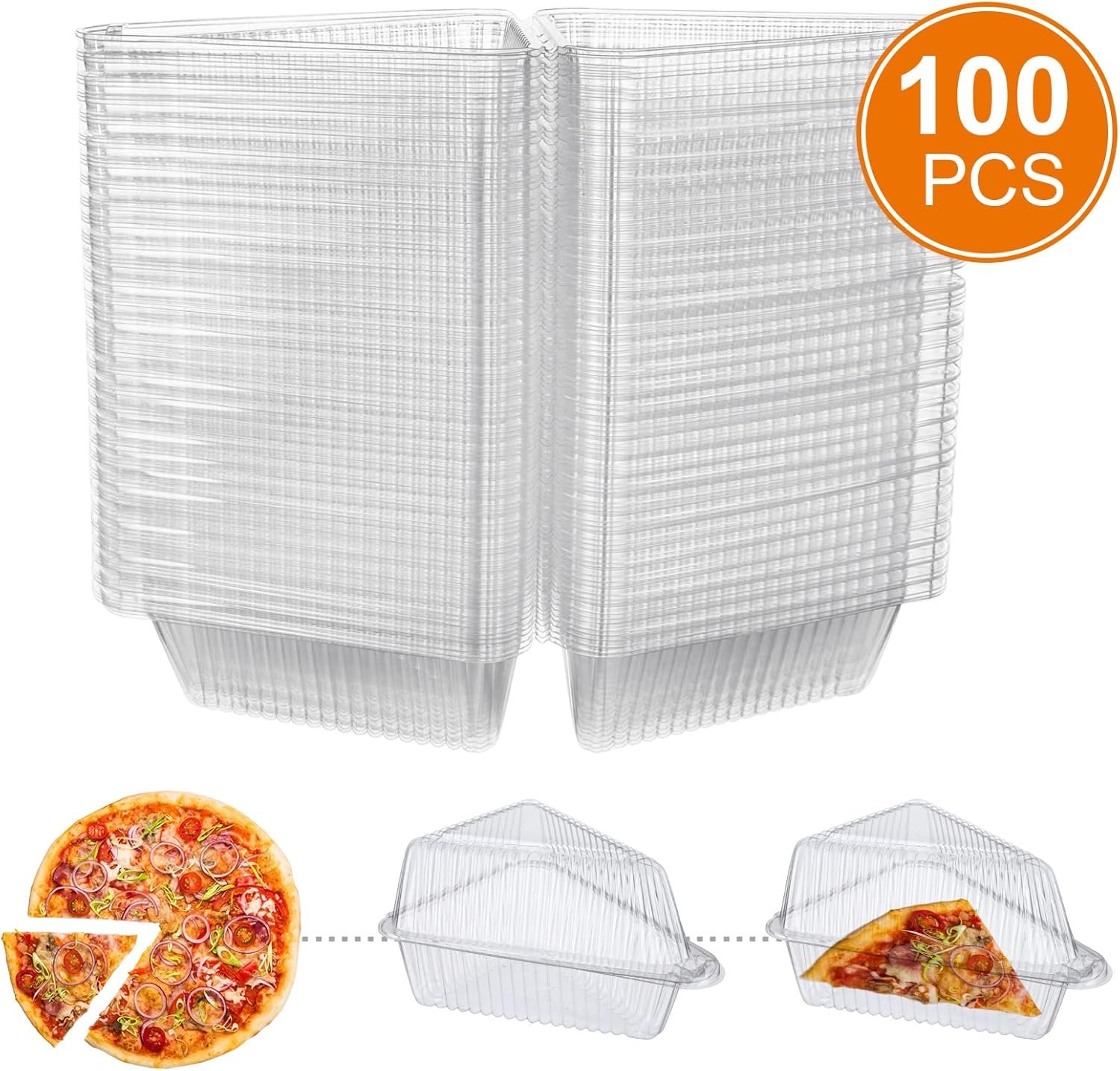 Grossiste conteneurs à gâteau en plastique transparent 100 pièces 5