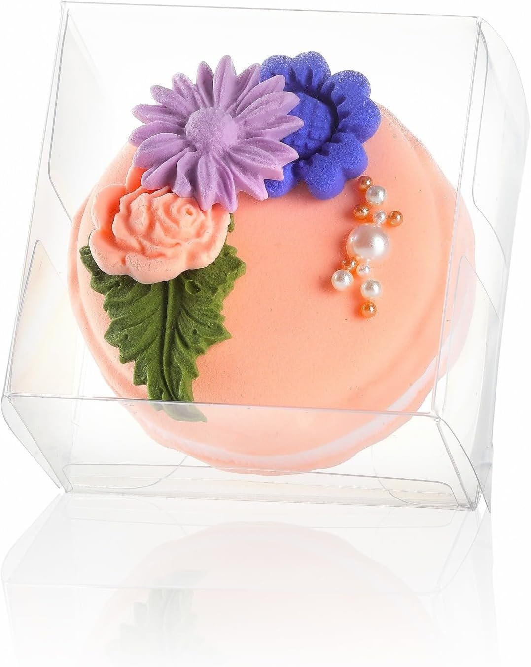 Boîtes transparentes pour macarons 100 pièces, Grossiste en boîtes à friandises pour Noël, mariage et anniversaire, Logo Personnalisé, dimensions 2,17"×2,17"×1,39", Fabricant de boîtes pour pâtisseries.