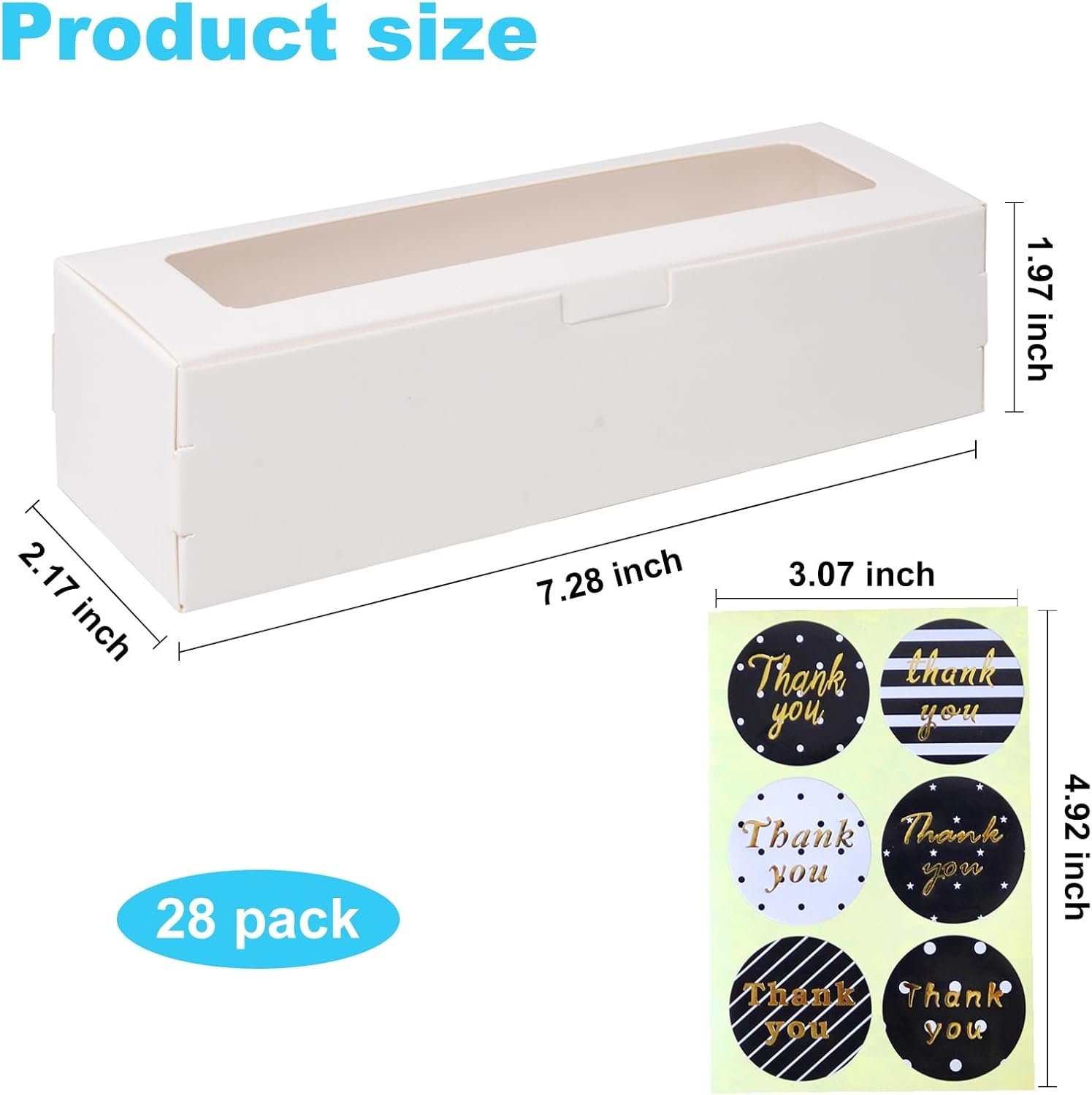 Grossiste en Vrac - Boîtes à macarons avec fenêtre transparente, pack de 28, contenant 6 pâtisseries, idéale pour desserts au chocolat et cadeaux de mariage, Fabricant d'emballages pour boulangeries, OEM.