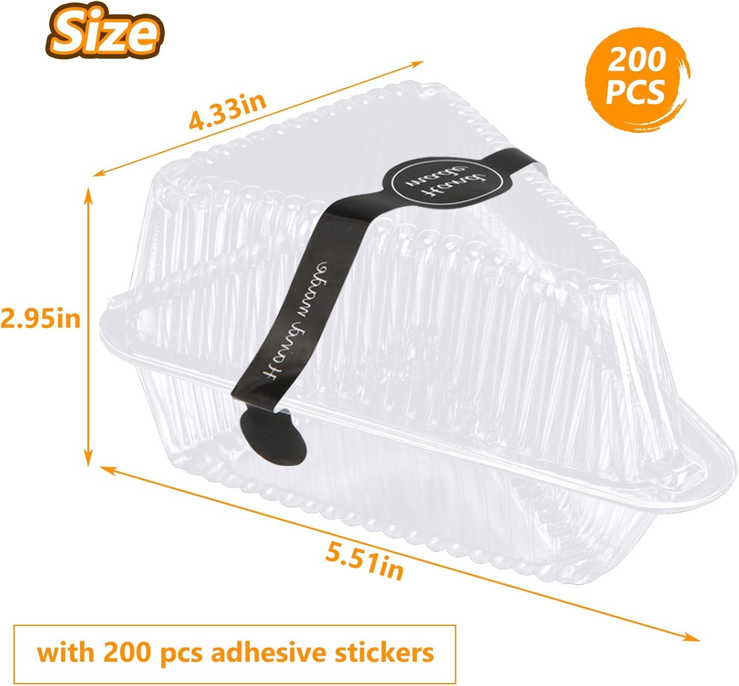 Grossiste Conteneur de Part de Gâteau en Plastique Transparent avec Couvercles, 200 Pcs Boîtes à Gâteaux Triangulaires Jetables pour Cheesecake, Flan, Desserts - Marque Blanche Prête à Emporter, Fabricant de Produits Alimentaires Grossiste Conteneur de Part de Gâteau en Plastique Transparent avec Couvercles, 200 Pcs Boîtes à Gâteaux Triangulaires Jetables pour Cheesecake, Flan, Desserts - Marque Blanche Prête à Emporter, Fabricant de Produits Alimentaires