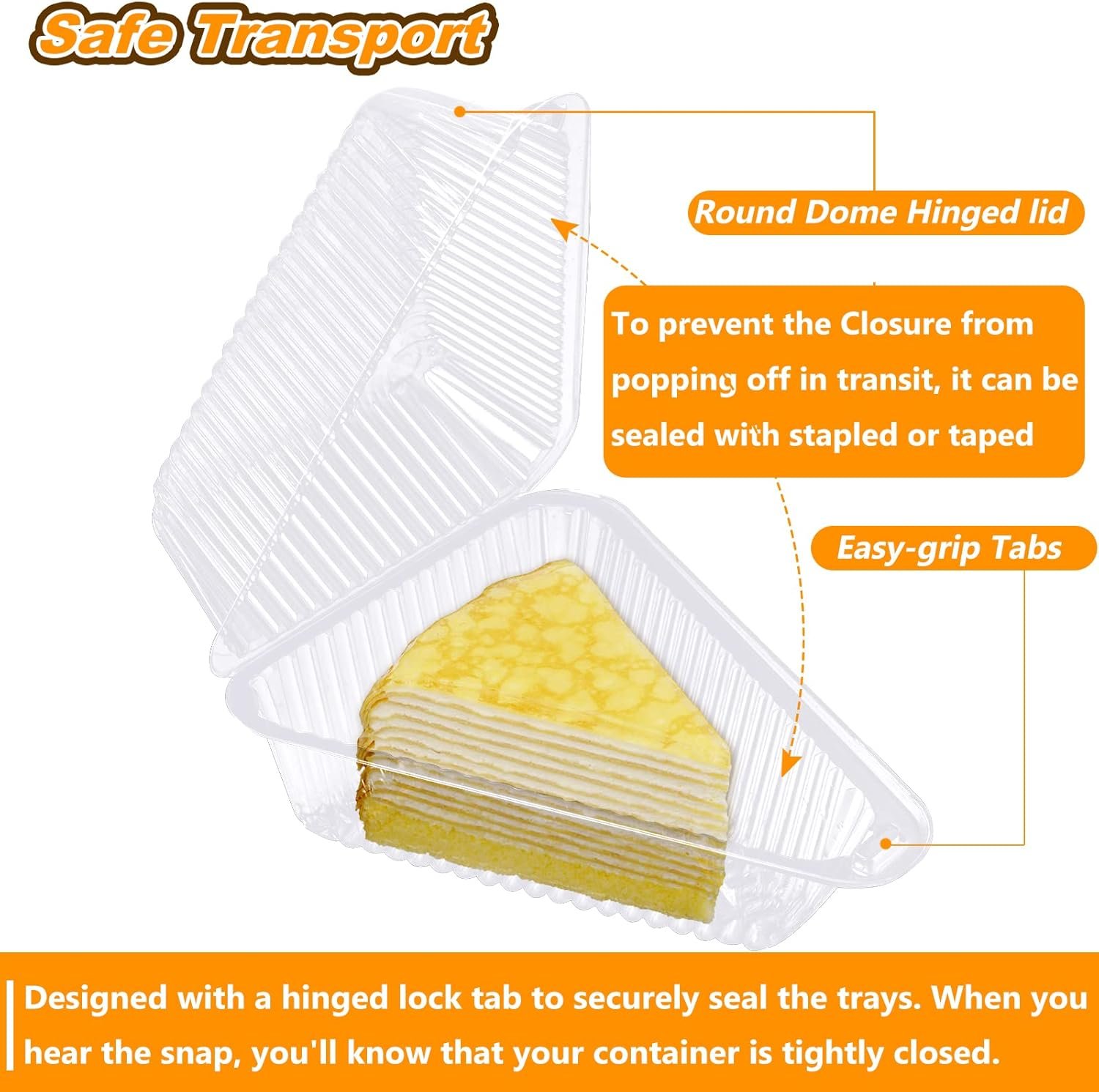 Grossiste Conteneur de Part de Gâteau en Plastique Transparent avec Couvercles, 200 Pcs Boîtes à Gâteaux Triangulaires Jetables pour Cheesecake, Flan, Desserts - Marque Blanche Prête à Emporter, Fabricant de Produits Alimentaires Grossiste Conteneur de Part de Gâteau en Plastique Transparent avec Couvercles, 200 Pcs Boîtes à Gâteaux Triangulaires Jetables pour Cheesecake, Flan, Desserts - Marque Blanche Prête à Emporter, Fabricant de Produits Alimentaires