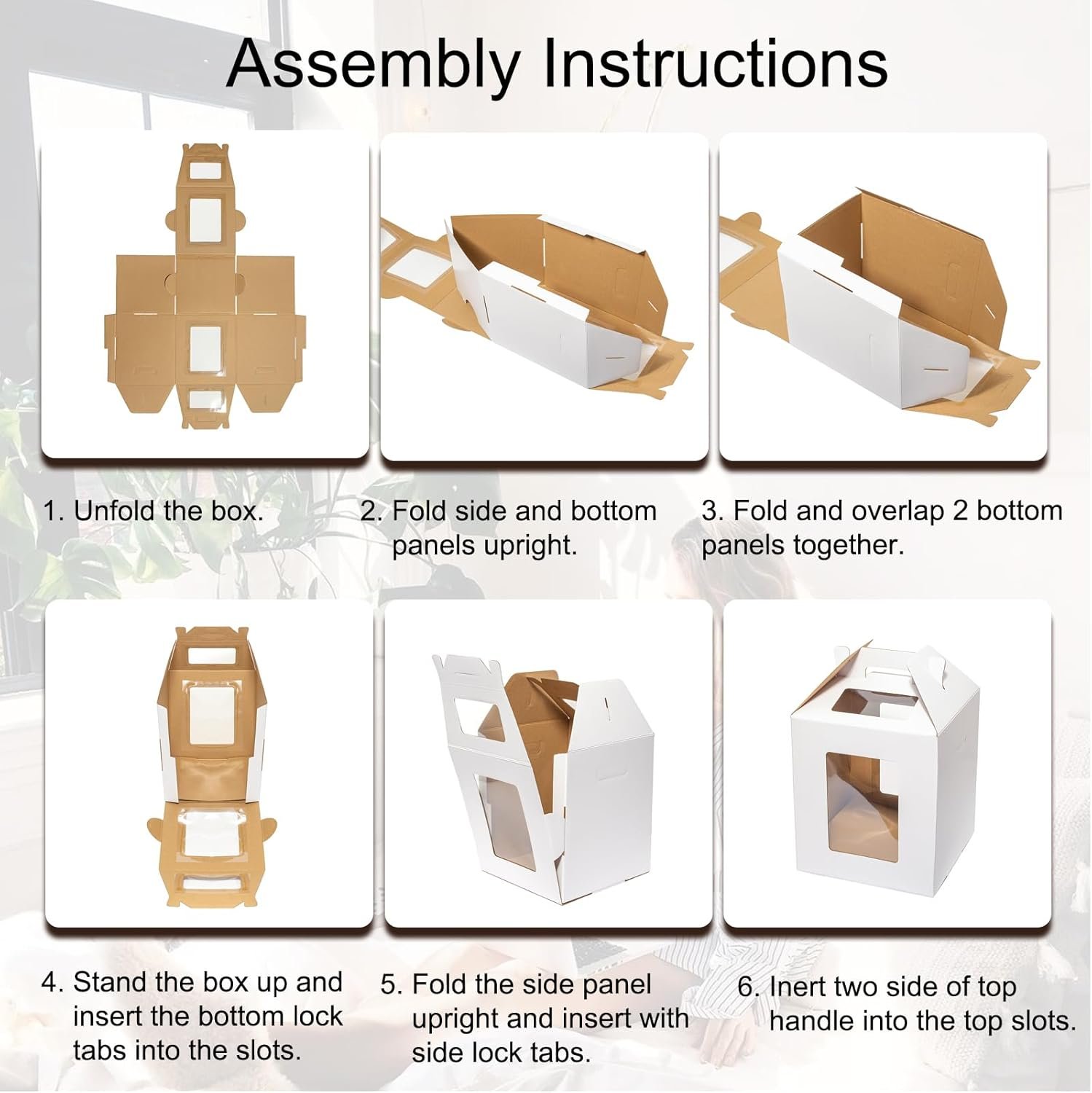 Grossiste boîte à gâteau haute, 6 pièces, avec fenêtre, tailles 10x10x12 & 12x12x14 pouces, transporteur de pâtisserie jetable avec poignée pour mariage, anniversaire, fête, fabriqué par un fournisseur de solutions personnalisées, vente en gros pour pâtisseries. Grossiste boîte à gâteau haute, 6 pièces, avec fenêtre, tailles 10x10x12 & 12x12x14 pouces, transporteur de pâtisserie jetable avec poignée pour mariage, anniversaire, fête, fabriqué par un fournisseur de solutions personnalisées, vente en gros pour pâtisseries.