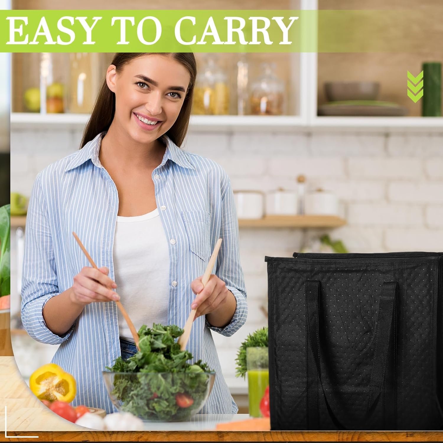 Sac de courses isothermes réutilisables de 10 pièces, 13 x 12 x 7 pouces, avec zip pour livraison de nourriture chaude ou froide, fournisseur en gros, logo personnalisé.