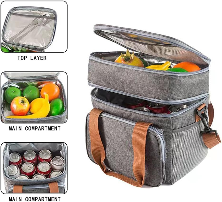 Grossiste boîte isotherme personnalisée noire avec logo personnalisé, fabricant de sacs fourre-tout, vente en gros d'accessoires promotionnels.