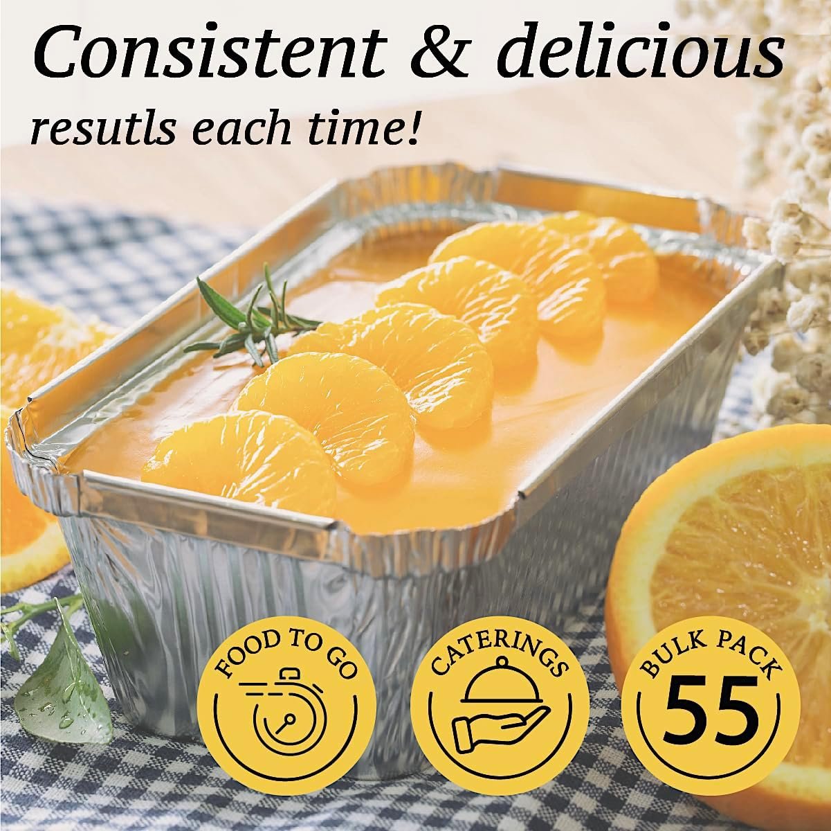 Grossiste en Vrac de Pans à Pain en Aluminium 55 Pack 1.5 LB avec Couvercles, Contenants pour Déjeuner, Plats à Cuisson Individuels - Fournisseur de Pans à Pain en Aluminium 7.8 x 4.3 x 2 Pouces, OEM et Marque Blanche