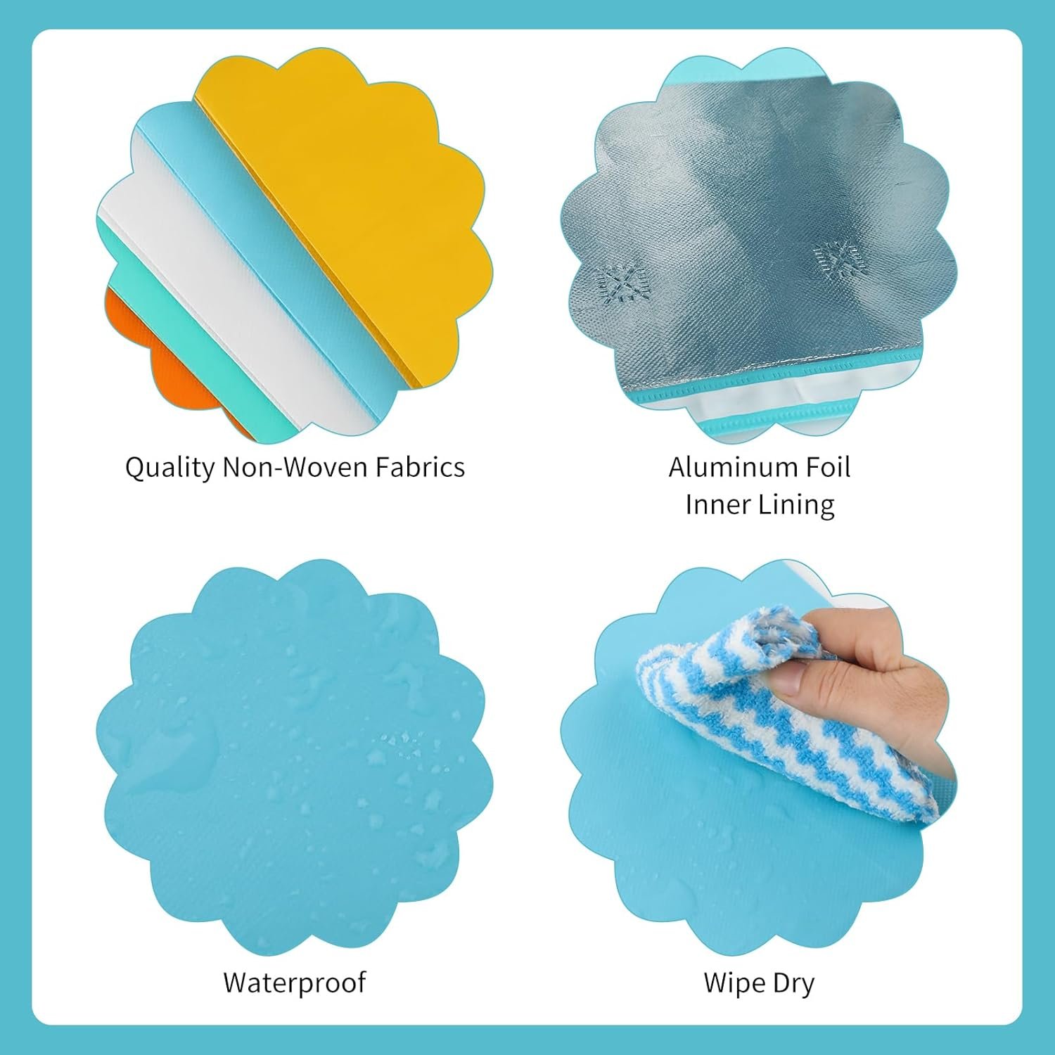 Grossiste de sacs isothermes à emporter 25PCS 9,2 x 9 x 5,9 pouces, sacs à lunch jetables isolés, idéal pour la restauration, livraison de nourriture, café, thé au lait, vente en gros, OEM disponible, en 5 couleurs.