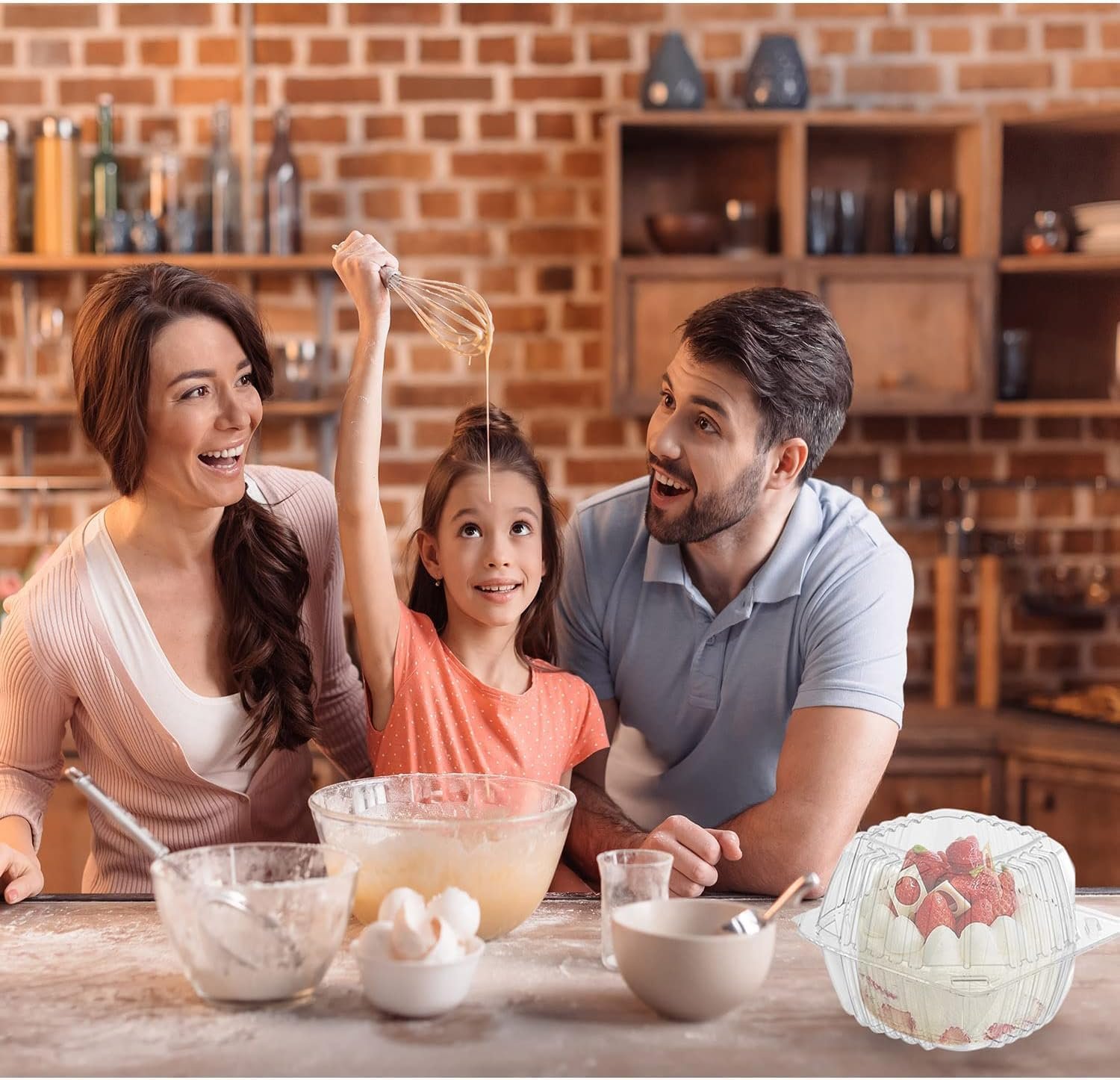 Grossiste 150 Pack de Contenants en Plastique Jetables avec Couvercles Clairs, Boîtes Alimentaires Carrées à Charnière 6 x 6 Pouces pour Salades, Desserts, Fournitures de Boulangerie OEM