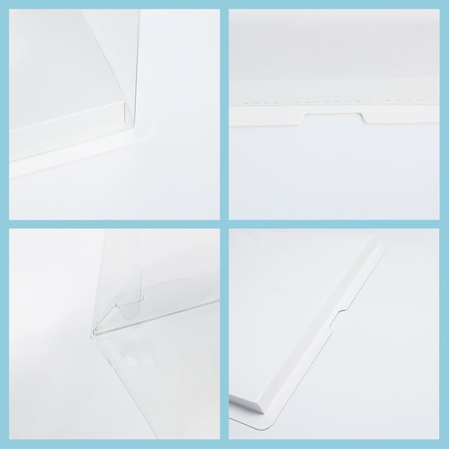 Grossiste boîte à gâteau transparente, 2 pièces de 7'' avec couvercles et carte cadeau en ruban, OEM fournisseur d'emballages pour pâtisseries, logo personnalisé pour anniversaires, mariages et fêtes.