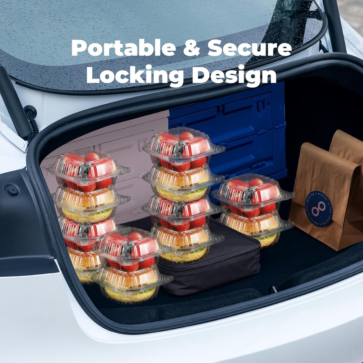 Grossiste Conteneurs en Plastique Clamshell Transparents 50 Pack 5,3 x 5,2 x 2,5 Pouces Idéals pour Sandwichs, Hamburger, Salades, Gâteaux, Fruits - Fabricant de Solutions en Vrac, Vente en Gros de Produits Jetables, Logo Personnalisé Grossiste Conteneurs en Plastique Clamshell Transparents 50 Pack 5,3 x 5,2 x 2,5 Pouces Idéals pour Sandwichs, Hamburger, Salades, Gâteaux, Fruits - Fabricant de Solutions en Vrac, Vente en Gros de Produits Jetables, Logo Personnalisé