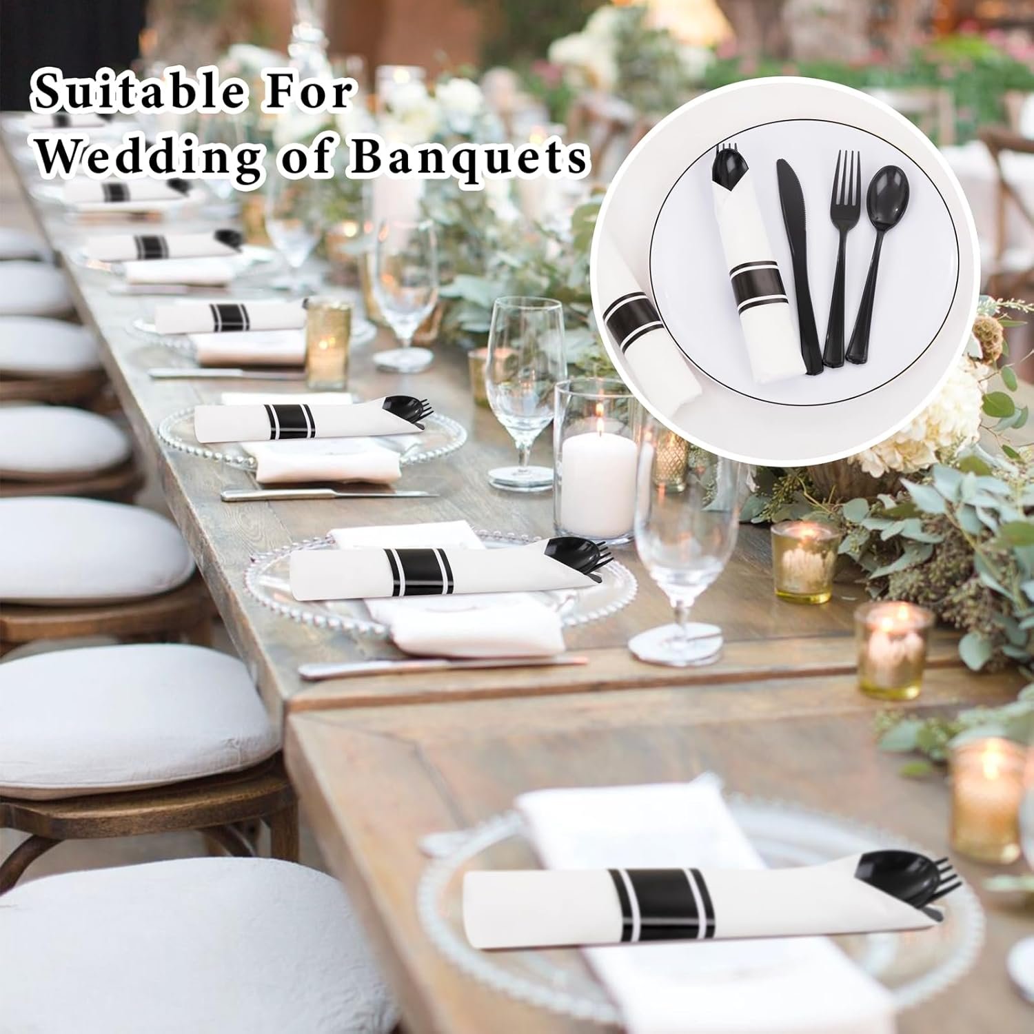 Grossiste en Vrac de Couverts Jetables Noirs, Set de Couvertures Prêtes à Emporter avec Serviette, Fabricant de Couverts Plastiques Robustes, Logo Personnalisé. Grossiste en Vrac de Couverts Jetables Noirs, Set de Couvertures Prêtes à Emporter avec Serviette, Fabricant de Couverts Plastiques Robustes, Logo Personnalisé.