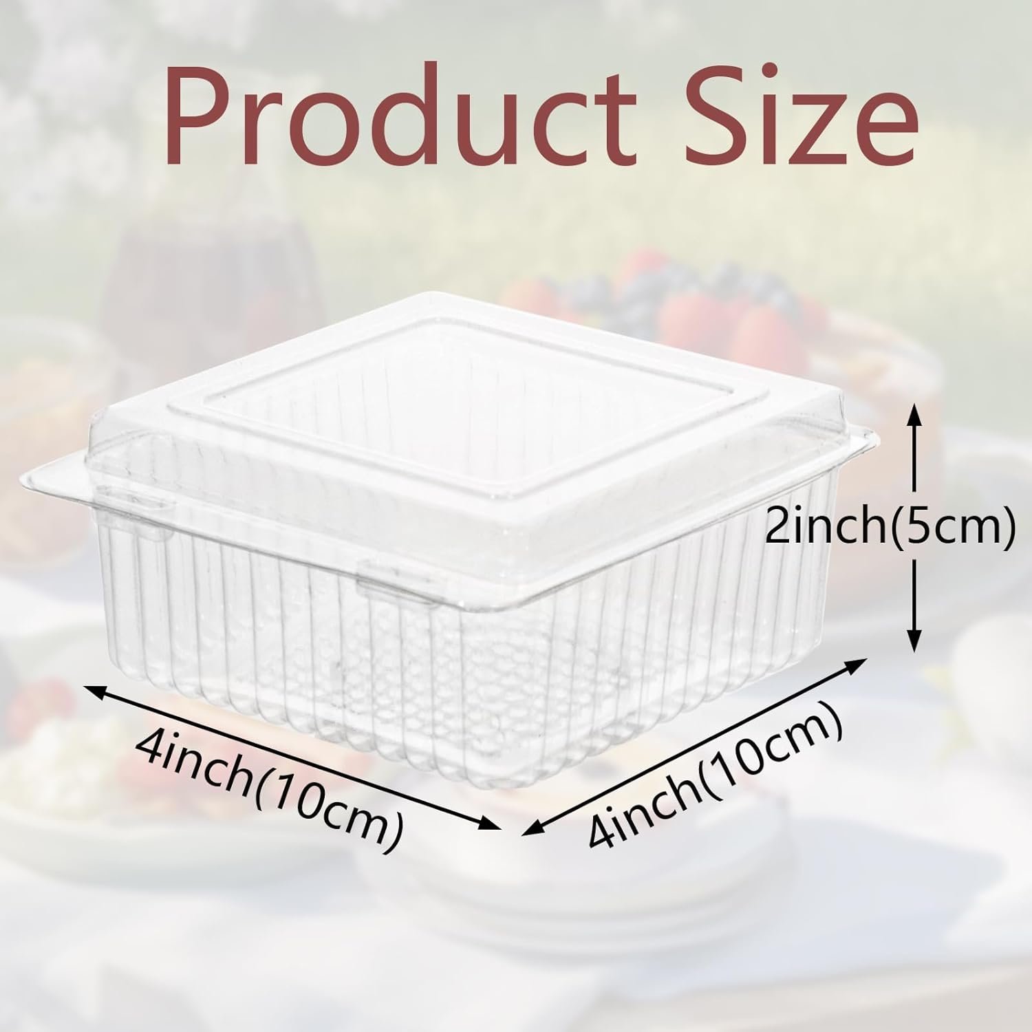 Grossiste 50PCS Conteneurs Clamshell 4x4x2 pouces pour Charcuterie, Fournisseur de Boîtes Claires, Logo Personnalisé pour Gâteaux et Biscuits. Grossiste 50PCS Conteneurs Clamshell 4x4x2 pouces pour Charcuterie, Fournisseur de Boîtes Claires, Logo Personnalisé pour Gâteaux et Biscuits.