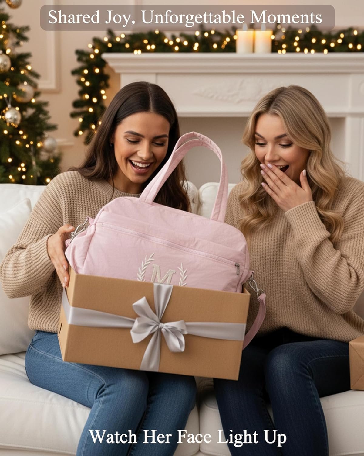 Grossiste Duffle Bag personnalisé pour femmes, enfants et amis, sac de week-end monogrammé pour nuitée, cadeau d'anniversaire pour adolescente, mère, fille, grand-mère, logo personnalisé (Rose, M) fabrication de fournisseur en gros.