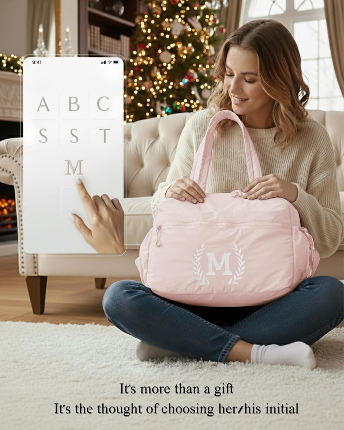 Grossiste Duffle Bag personnalisé pour femmes, enfants et amis, sac de week-end monogrammé pour nuitée, cadeau d'anniversaire pour adolescente, mère, fille, grand-mère, logo personnalisé (Rose, M) fabrication de fournisseur en gros.