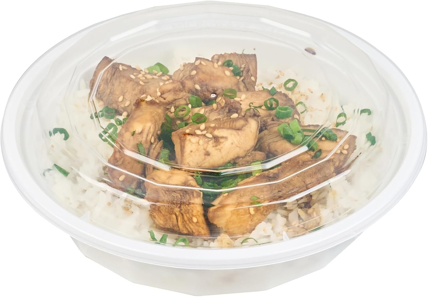 Grossiste Asporto 24 Onces Boîtes À Emporter Rondes, Contenants Alimentaires Microwavables 50 Unités, Logos Personnalisés Inclus, sans BPA, Fabrice de Vaisselle Jetable en Plastique Blanc