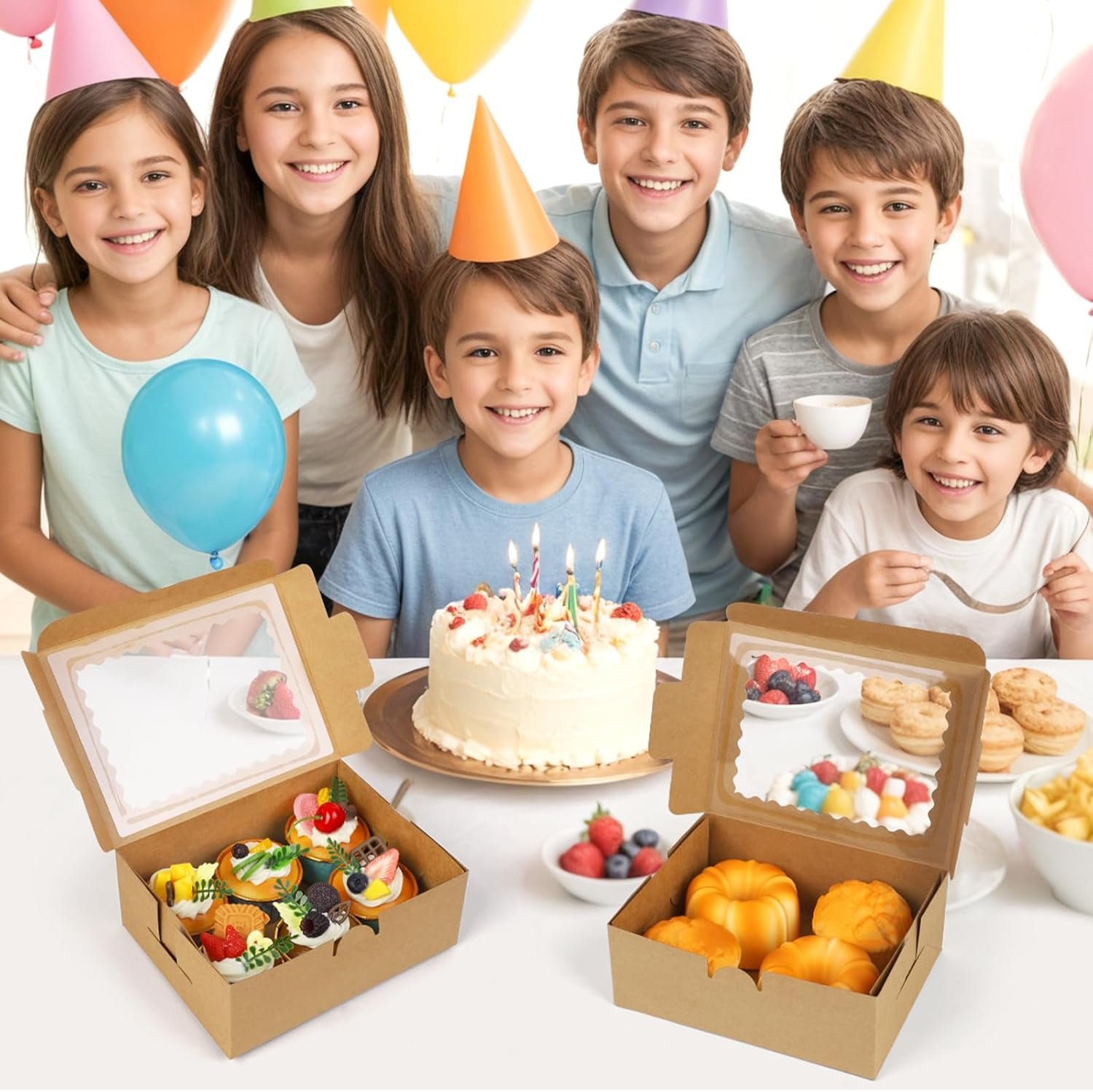 Boîte à Cupcakes 8X6X3 Pouces 24 Pack, Fournisseur de Boîtes à Pâtisseries avec Fenêtre, Logo Personnalisé, Boîte Kraft Marron pour Cookies, Gâteaux, Donuts, Macarons, Boîte Spéciale pour Confectioneries en Vrac. Boîte à Cupcakes 8X6X3 Pouces 24 Pack, Fournisseur de Boîtes à Pâtisseries avec Fenêtre, Logo Personnalisé, Boîte Kraft Marron pour Cookies, Gâteaux, Donuts, Macarons, Boîte Spéciale pour Confectioneries en Vrac.