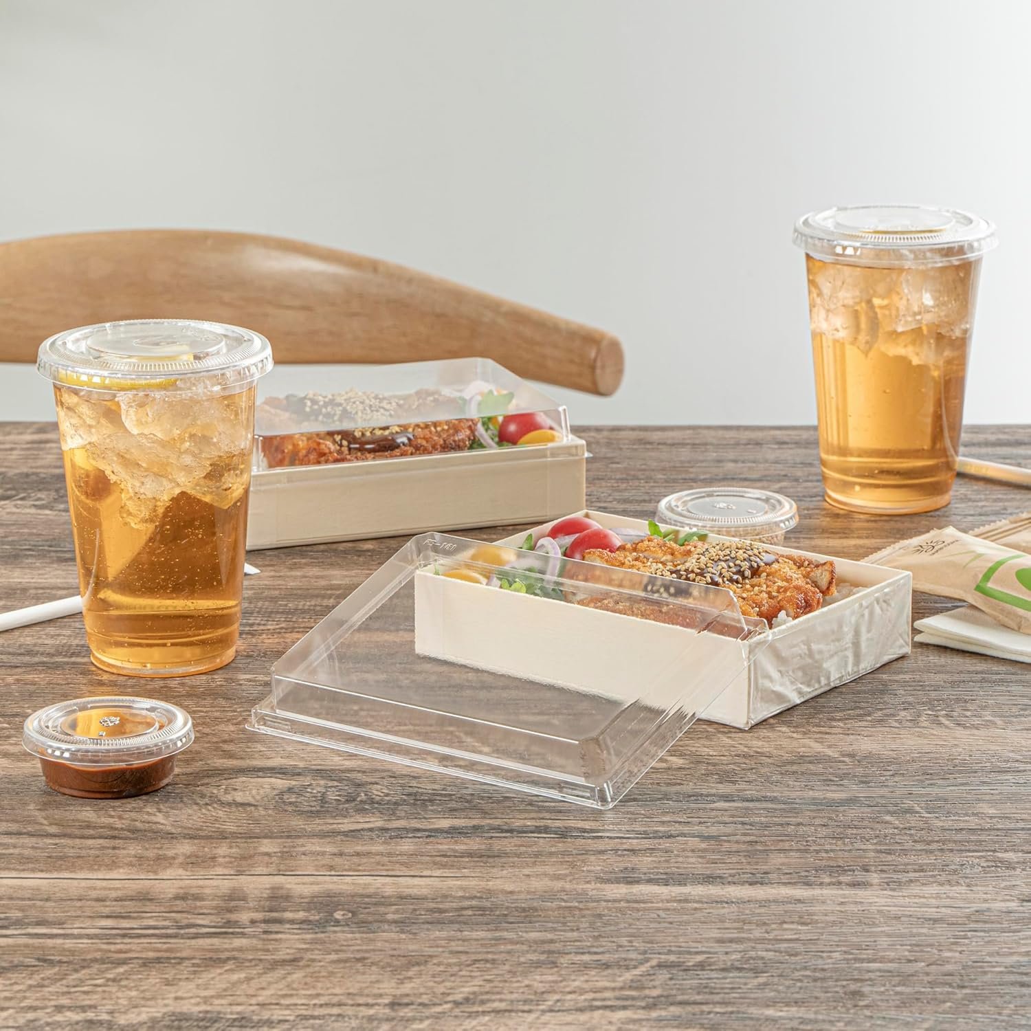 Grossiste Lids transparents pour boîtes à bento 10 pièces, 6.4